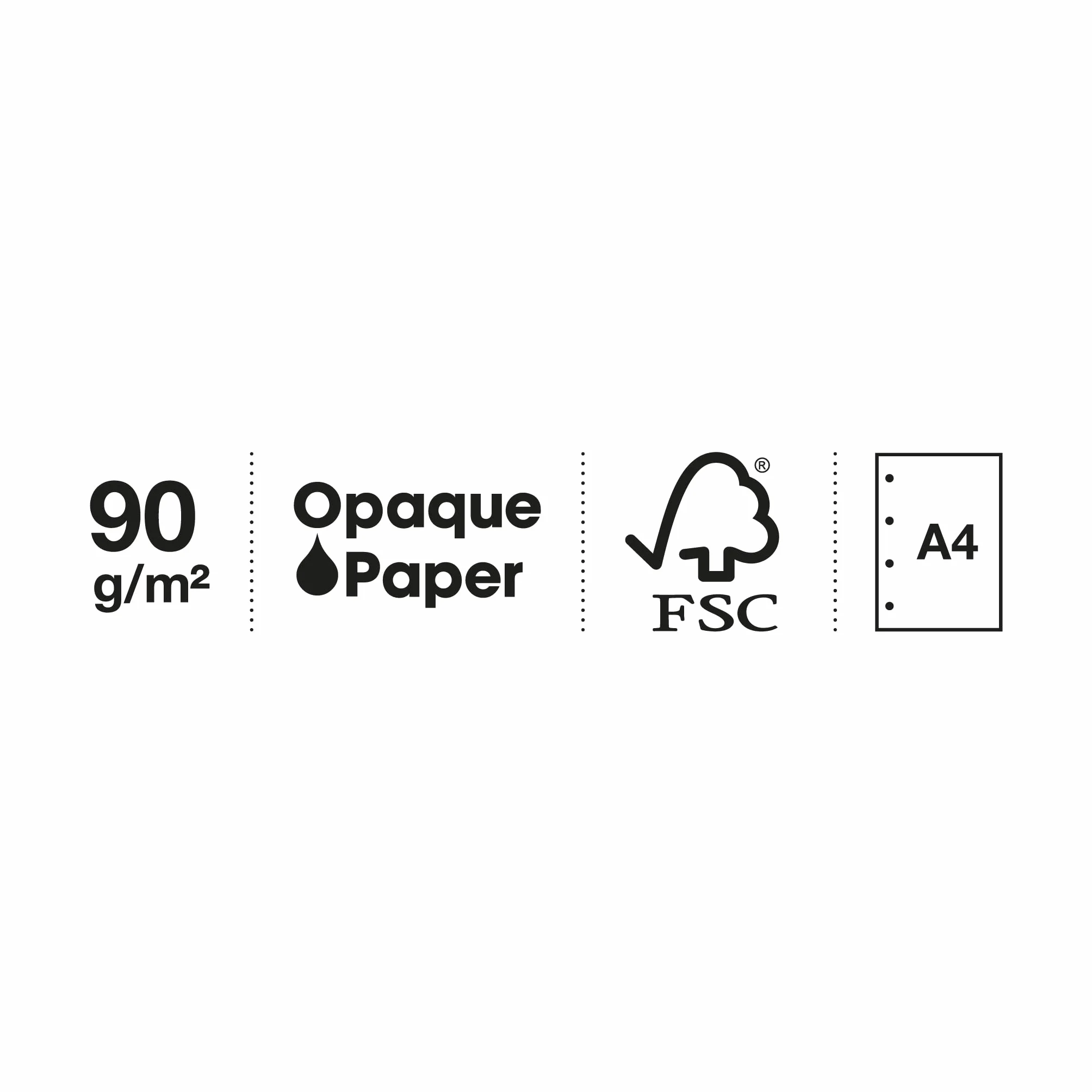 Miquelrius Recharge de feuilles A4 quadrillées 5x5 mm, 150 feuilles 90 g/m², 5 couleurs pastel, Perforation standard