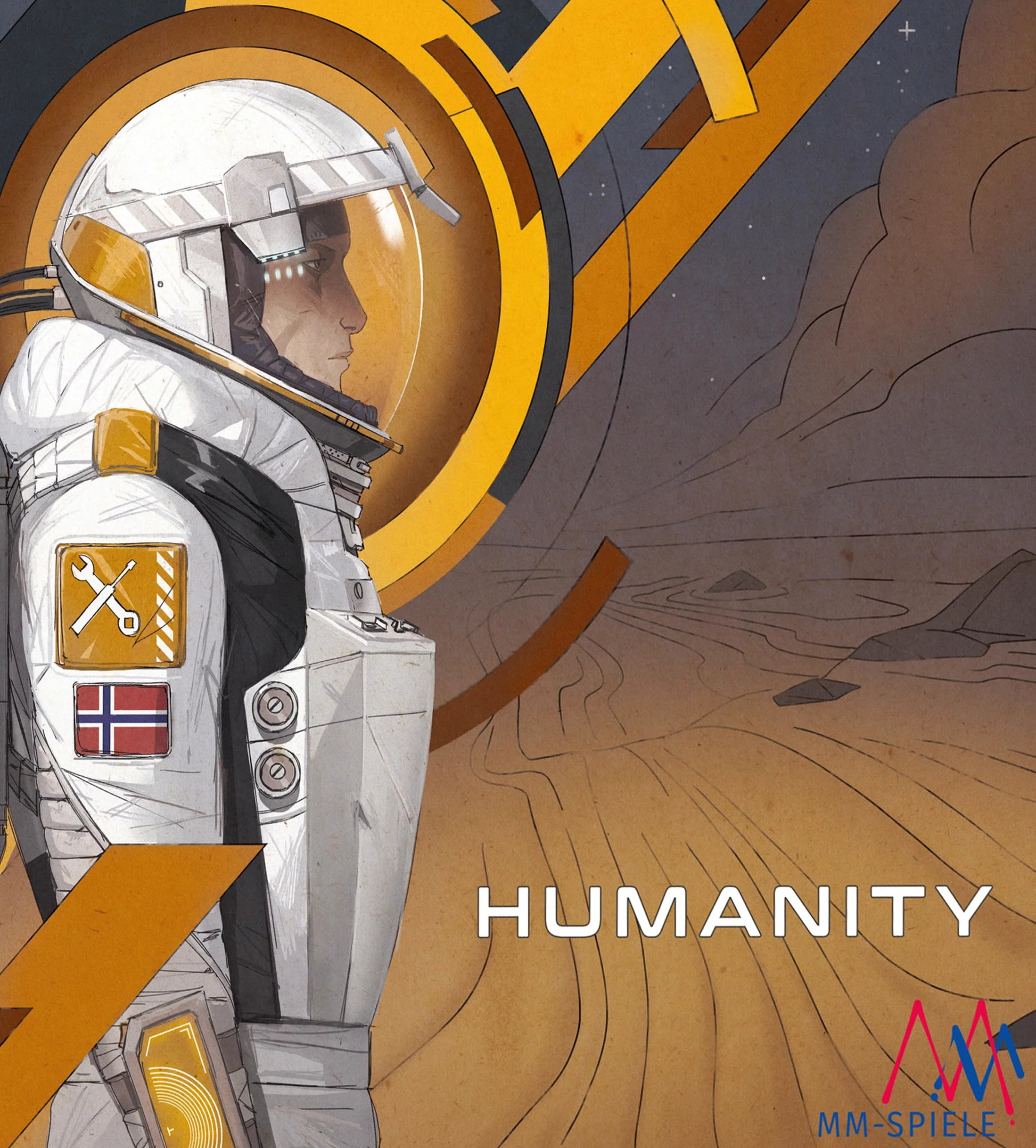 Humanity, Jeu de Stratégie, Explorez le Titane de la Lune Saturne, Construisez Votre Base, Menez Des Expériences, Parfait Pour Les Amis Scientifiques Et Les Stratèges, Pour 2-4 Joueurs À