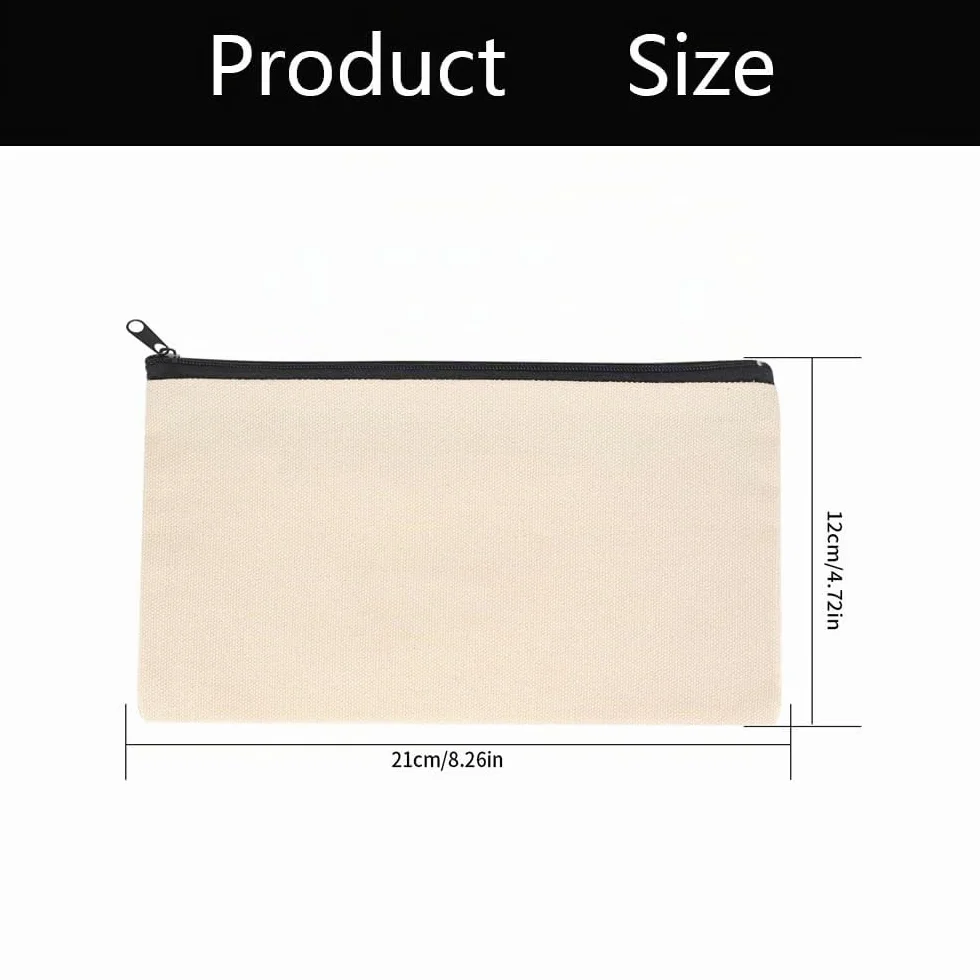 Shirene Trousse de Maquillage en Toile 10 Pièces Sac en Toile Trousse de Toilette