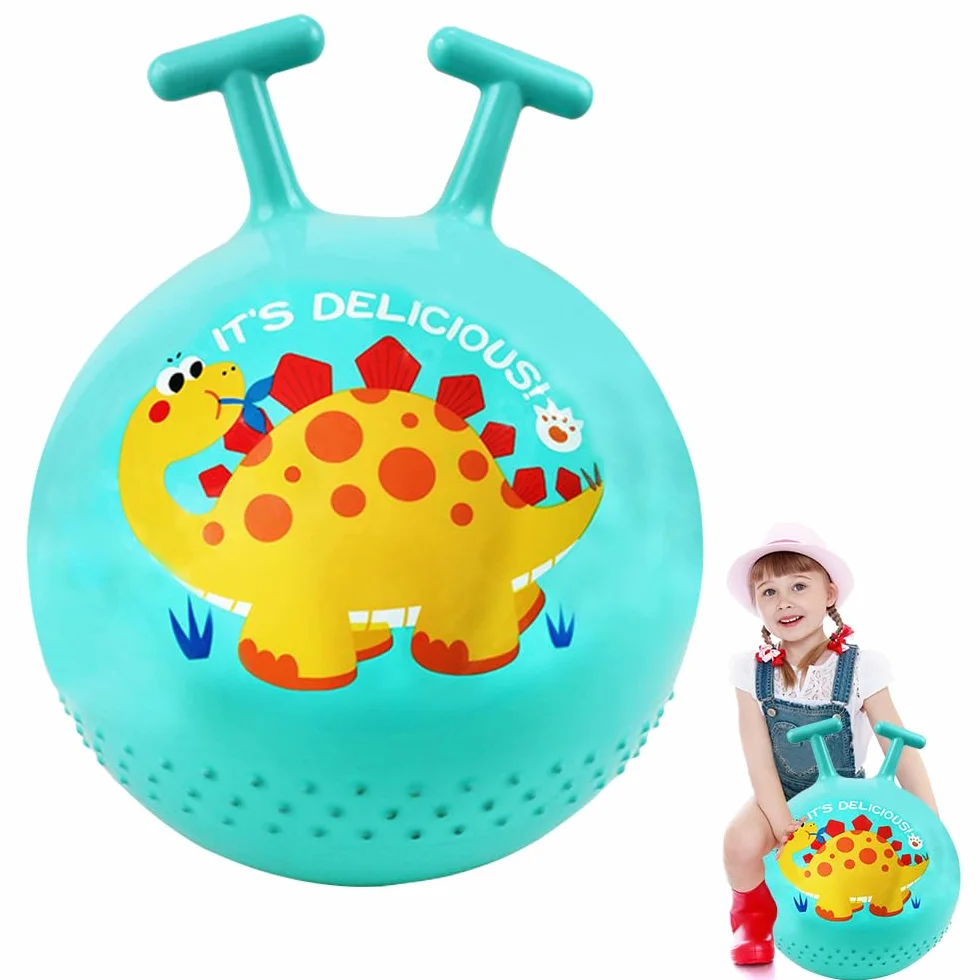 Ballon Sauteur pour Enfants Gonflable Balle Trémie Rebondissante Vert