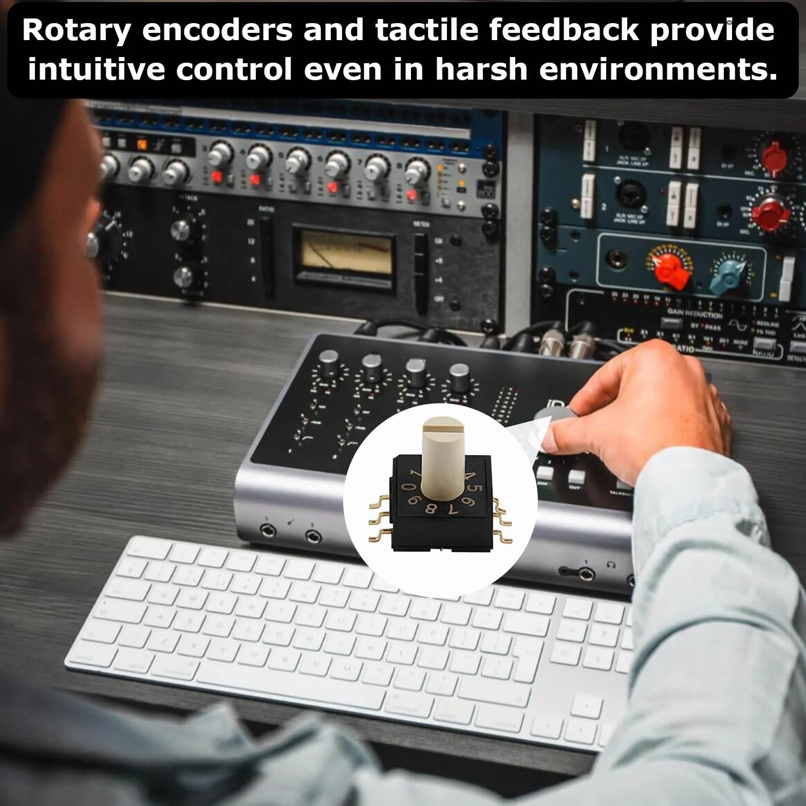 Commutateur RM3HAF-10 Interrupteur Rotatif 3 positions Audio Vidéo