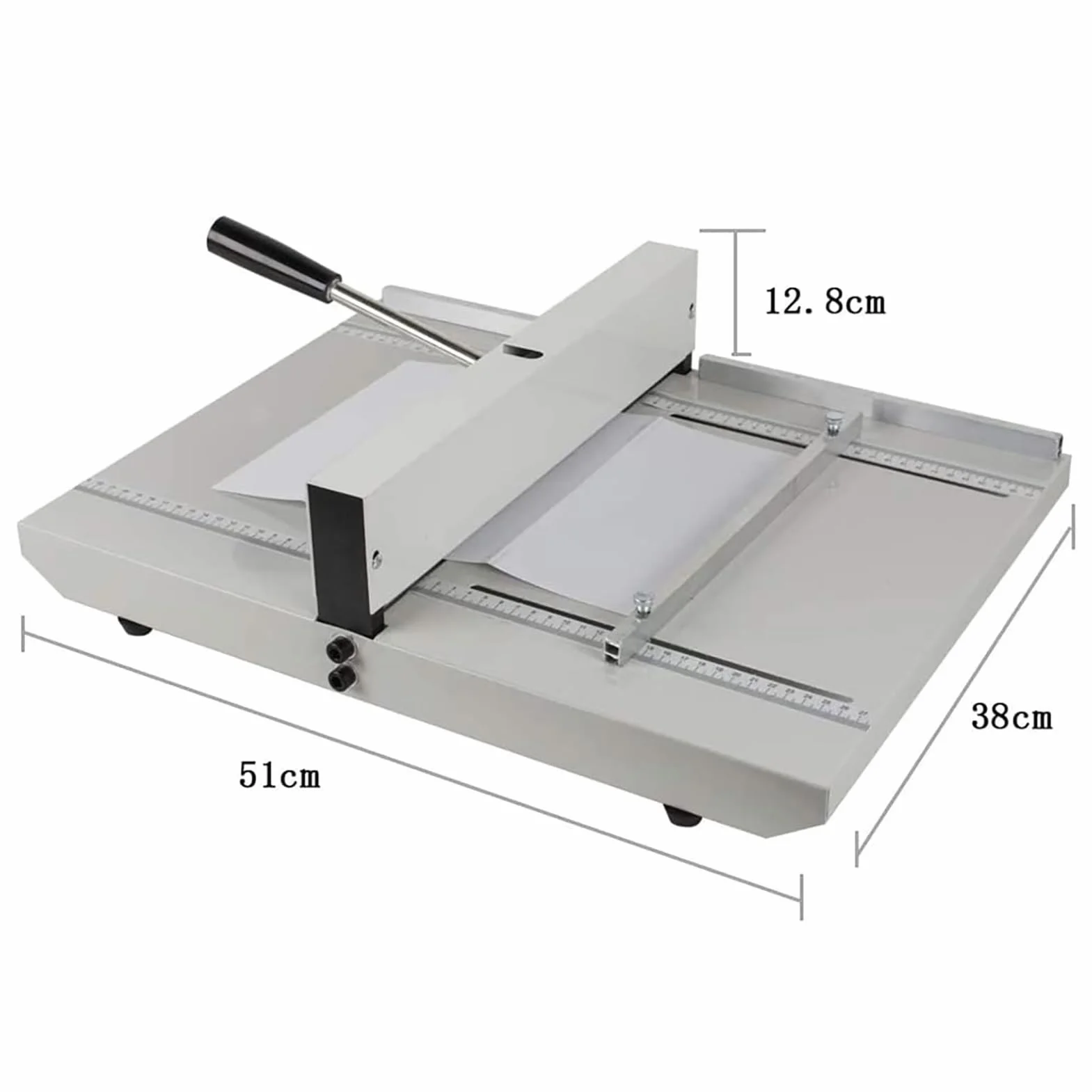 Machine à Rainer Manuelle 350 mm avec Règle de Positionnement pour Cartes de Vœux, Brochures et Photos