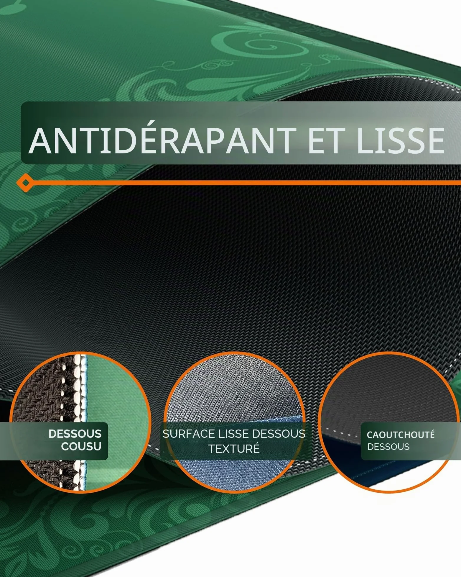 Bullets Playing Cards | Tapis de Poker Vert Classique Design180x90cm | Surface Lisse Antidérapante, Qualité Classique, Lavable & Hydrofuge