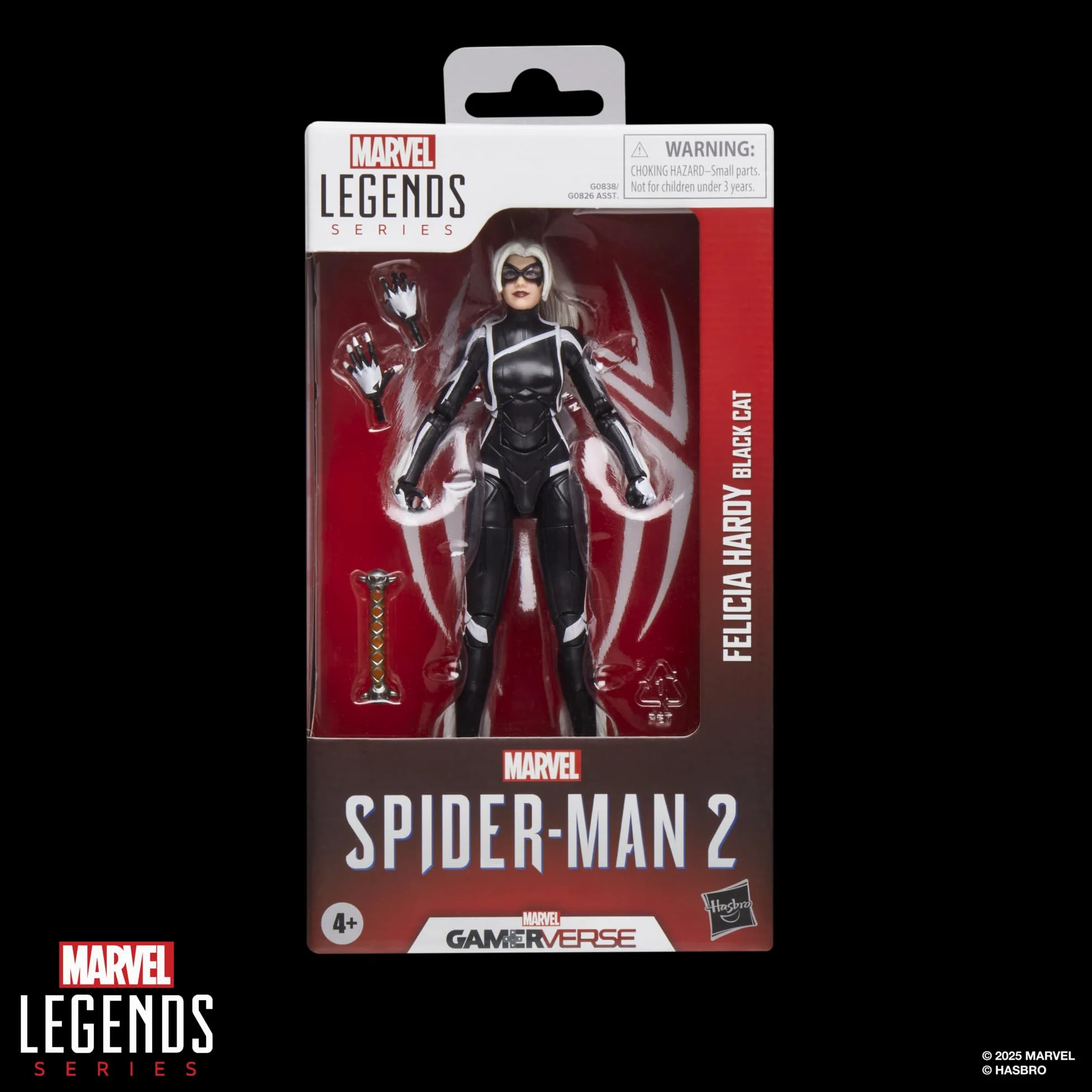 Marvel Legends Series Gamerverse Black Cat Felicia Hardy Action Figure | Figurine inspirée de Spider-Man 2 de 15,2 cm, 3 accessoires, 20 pièces et plus, à partir de 4 ans
