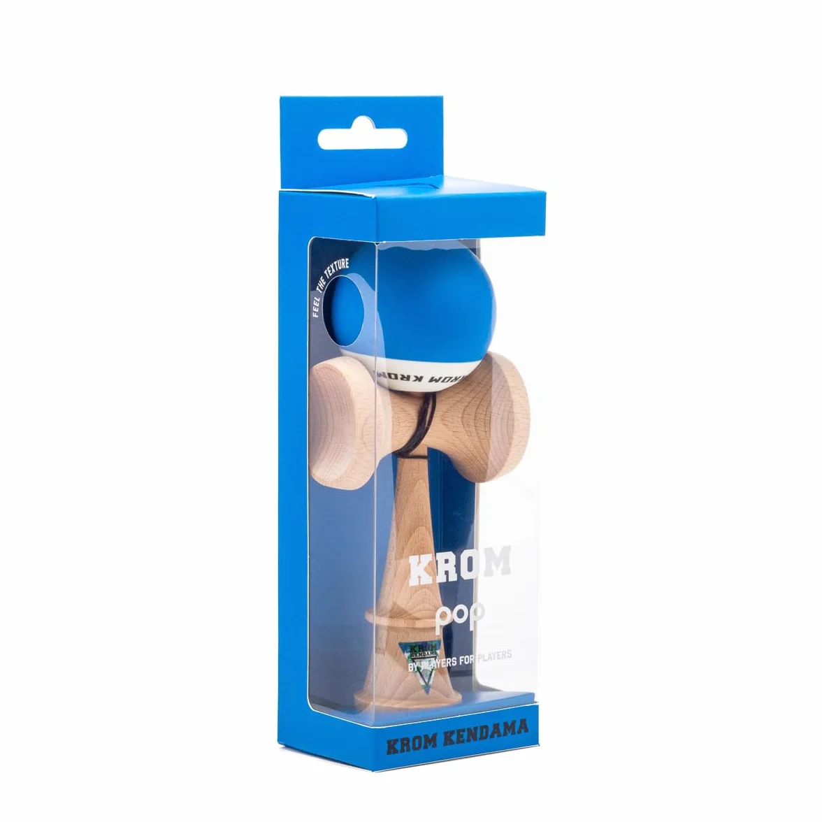 Kendama Pro Pop Bleu Foncé - Bilboquet Japonais en Bois pour Adulte et Enfant avec Ficelle de Rechange