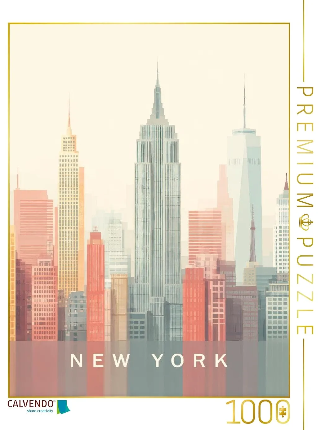 CALVENDO Puzzle New York | 1000 pièces de Taille 48 x 64 cm Puzzle Photo pour des Heures heureuses