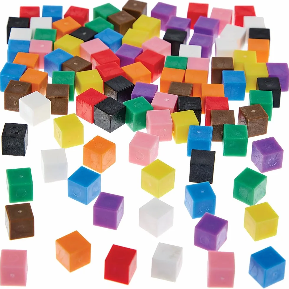 Baker Ross FN537 Cubes centimétriques Lot de 100 STEM science mathématiques apprentissage enfants écoles
