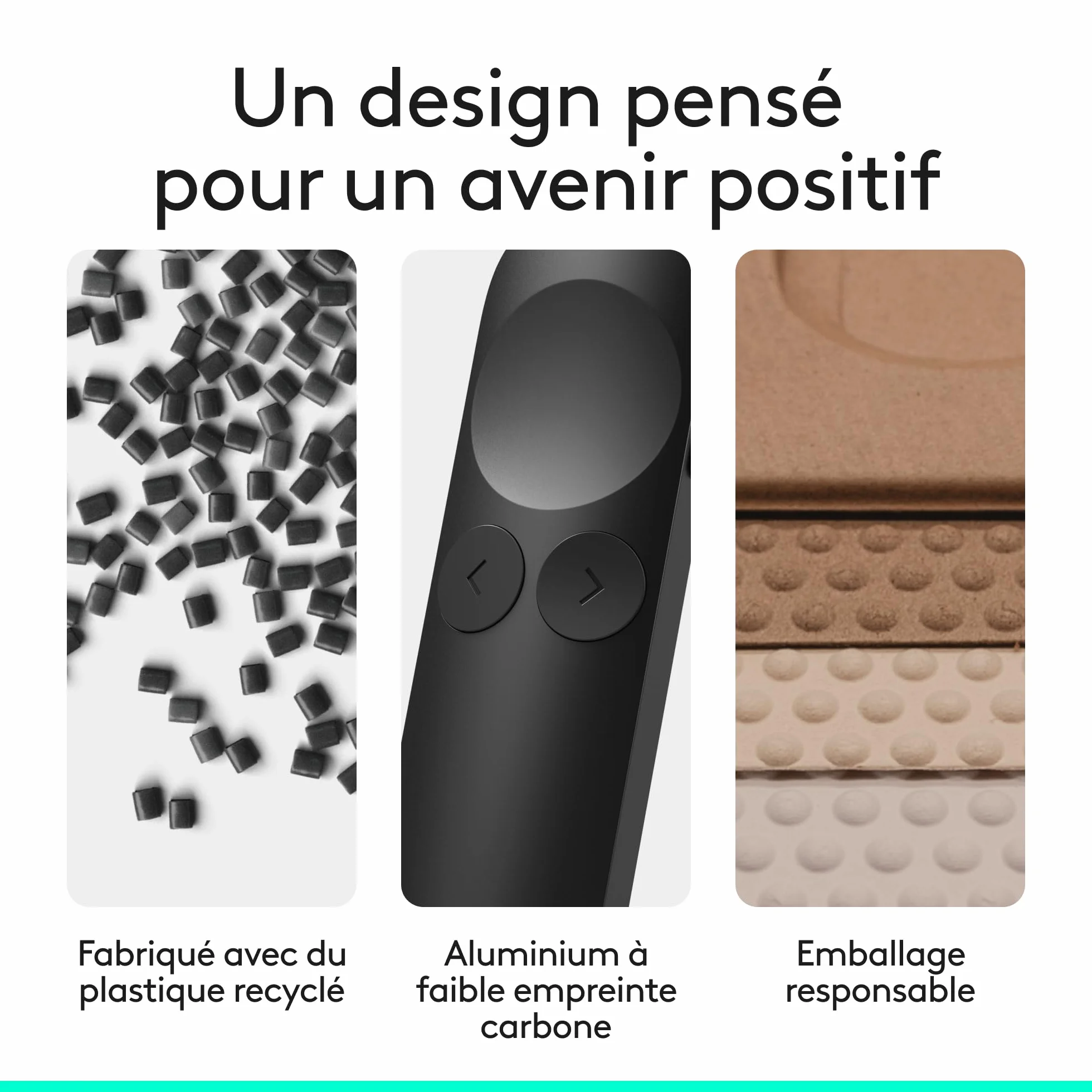 Logitech Spotlight 2 télécommande de présentation sans fil avec retour haptique, pointeur laser Bluetooth USB-C Noir