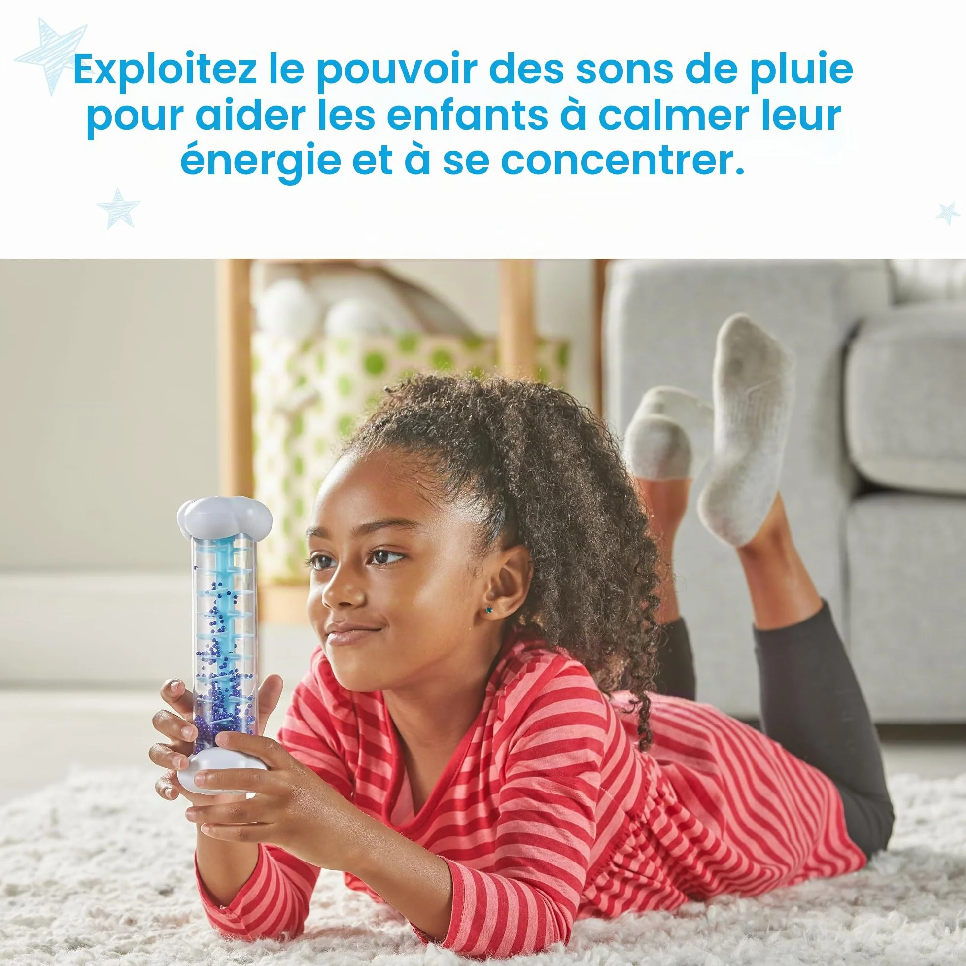 Learning Resources Tubes sensoriels Les Sons de la météo, Jouets Mixtes, 3 Sons, dès 3 Ans