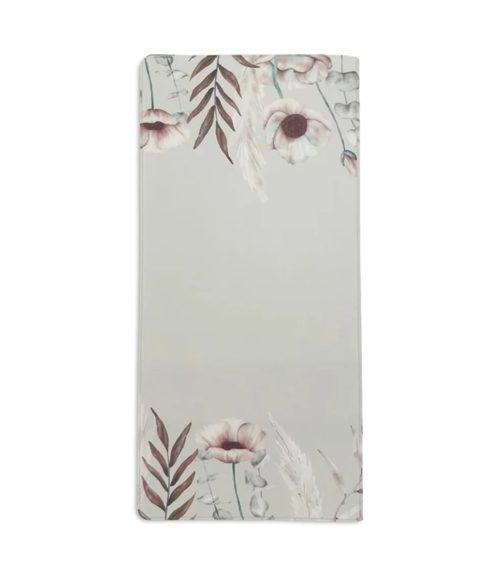 Nemau Étui Livret de Famille Protège-Livret Officiel Housse Gomme Expansée Format Mairie Fabriqué France Souple Imperméable Élégant Modèle Fleurs Bohèmes