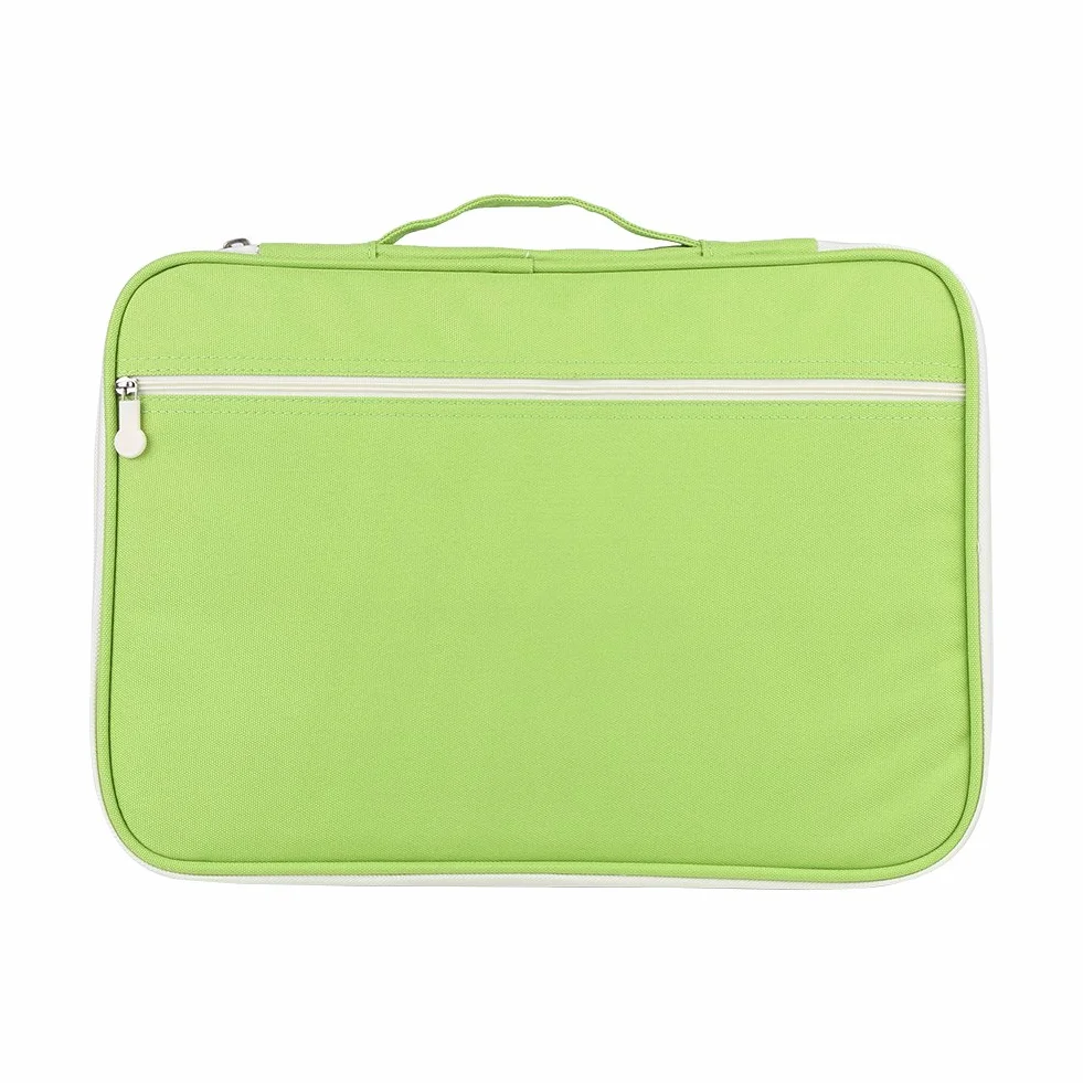 Portfolio Dossier de présentation business Sac de Document A4 Multifonctionnel 35 x 25 x 3,5cm Vert