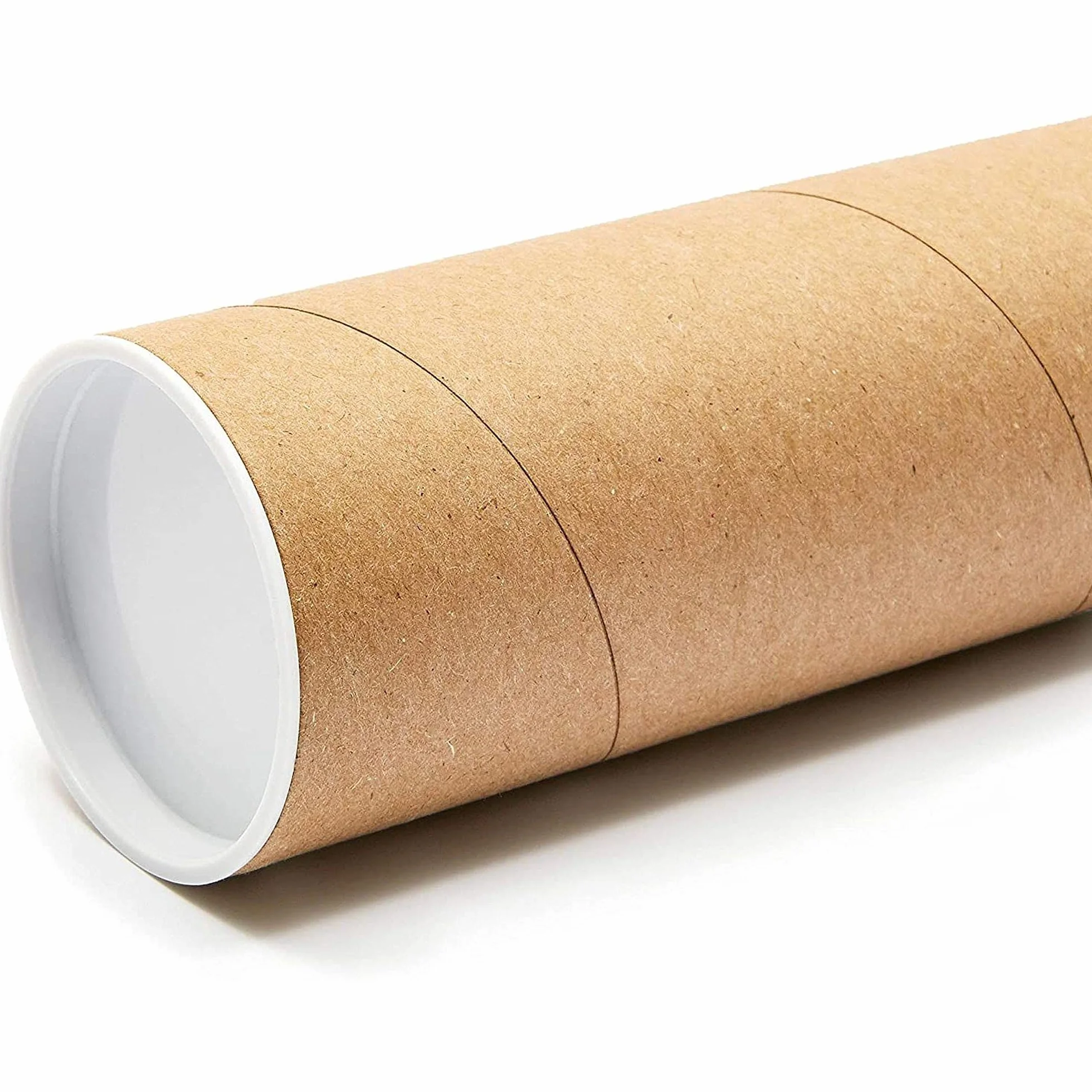 Tubes d'expédition ronds en carton 76 x 152 mm pour affiches, œuvres d'art, calendriers