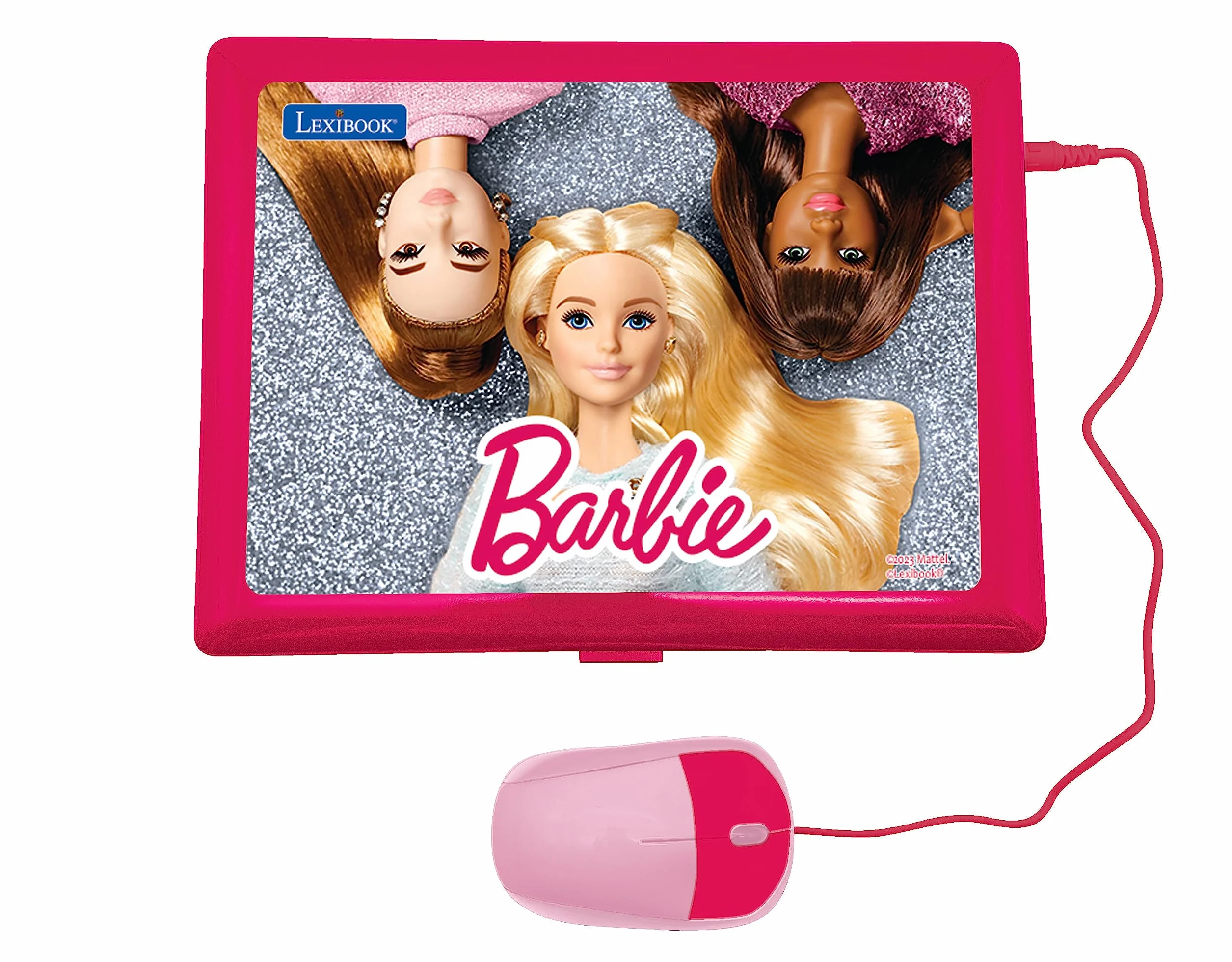 Lexibook Barbie, Ordinateur Portable éducatif et bilingue en Anglais/Italien, Jouet pour Enfants avec 124 activités pour Apprendre, Jeux et Musique, Rose, JC598BBi5LXB