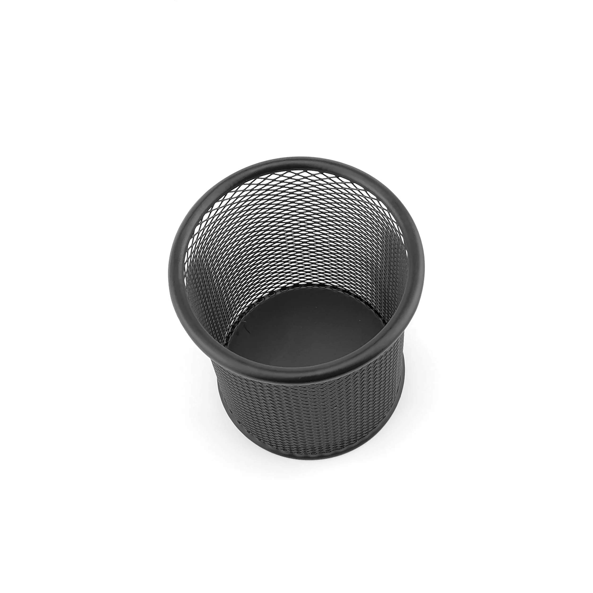 Pot à Crayons en Métal D.RECT - Porte-Stylo Rond - Organisation Bureau Noir