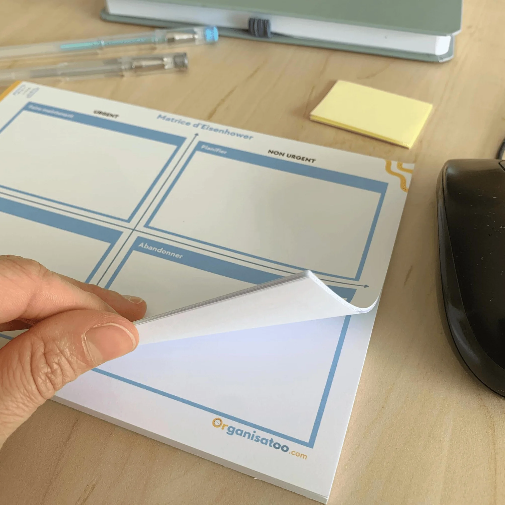 Matrice Eisenhower Bloc-Notes A5 50 Pages - Carnet de Productivité et Organisation