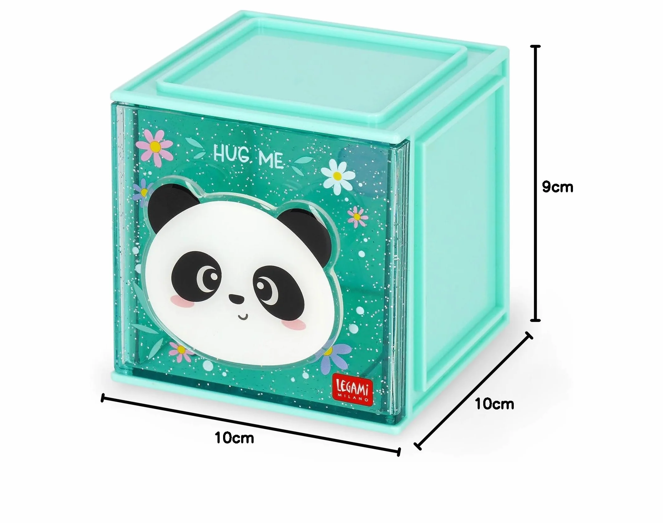 Legami Boîte modulaire de bureau Cutie Cubes Thème Panda Organiseur de Bureau 90 x 90 x 100 cm ABS Empilable