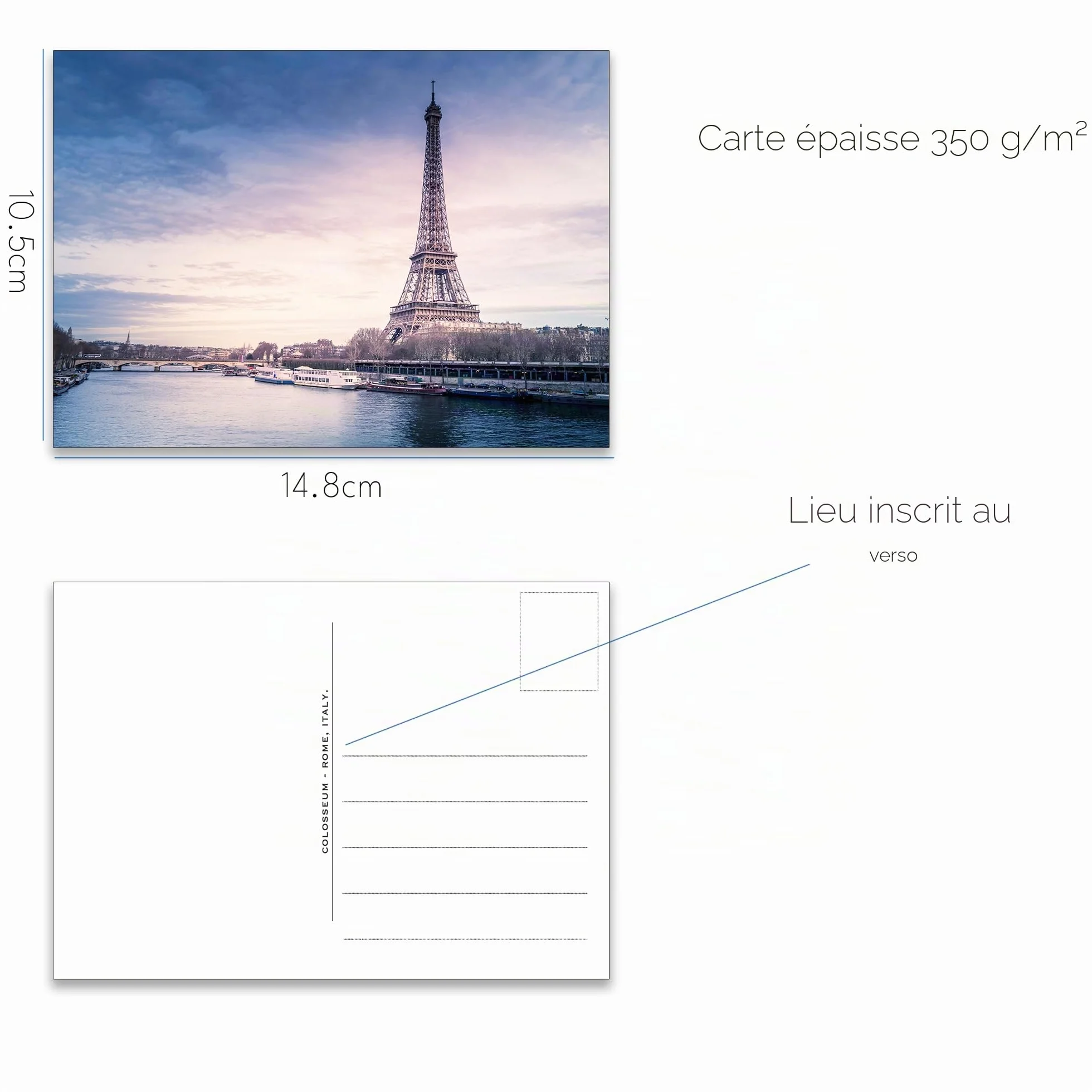64 cartes postales Célèbres lieux Monuments emblématiques postcrossing