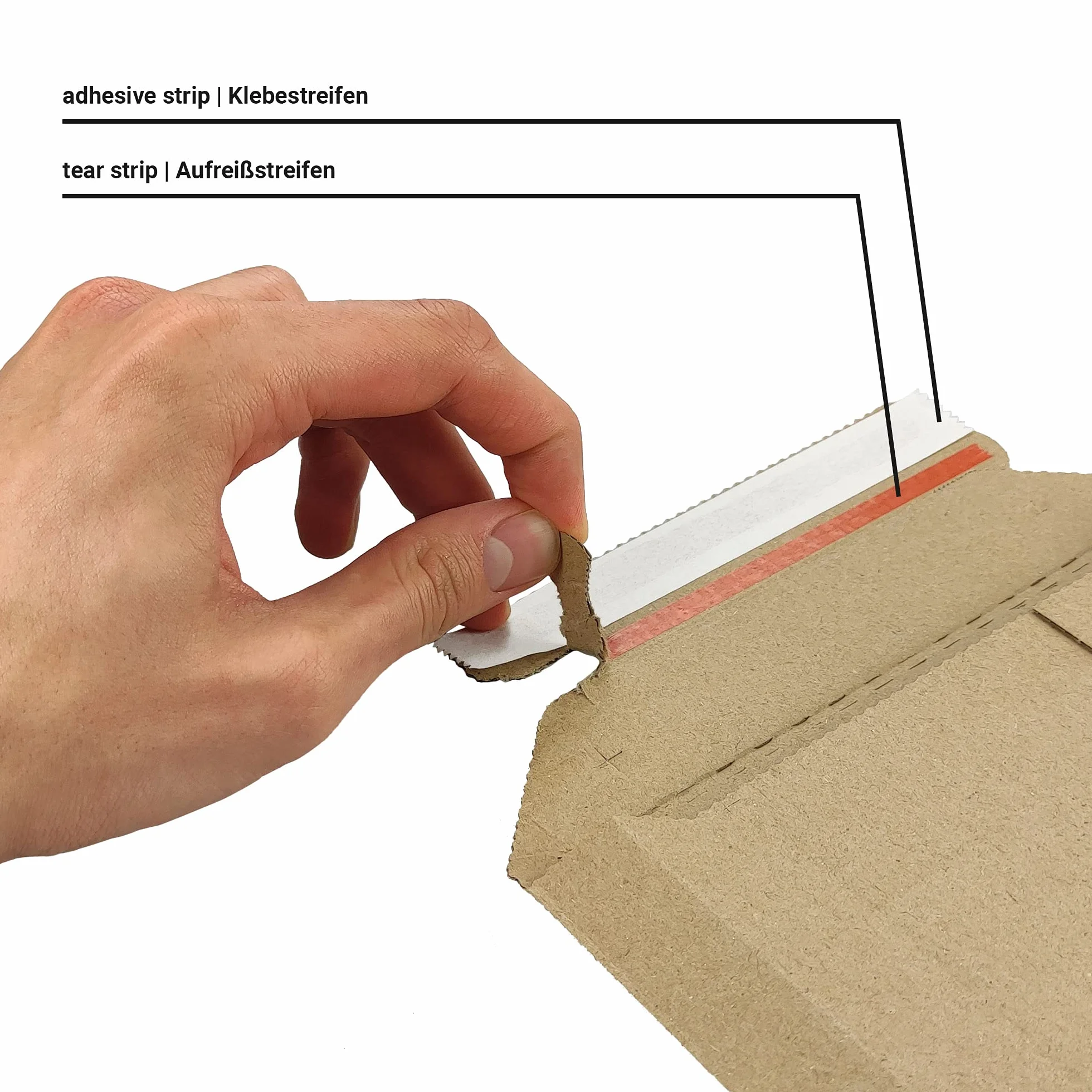 Enveloppes d'expédition carton rigide Netuno B3 352 x 520 mm 354g marron