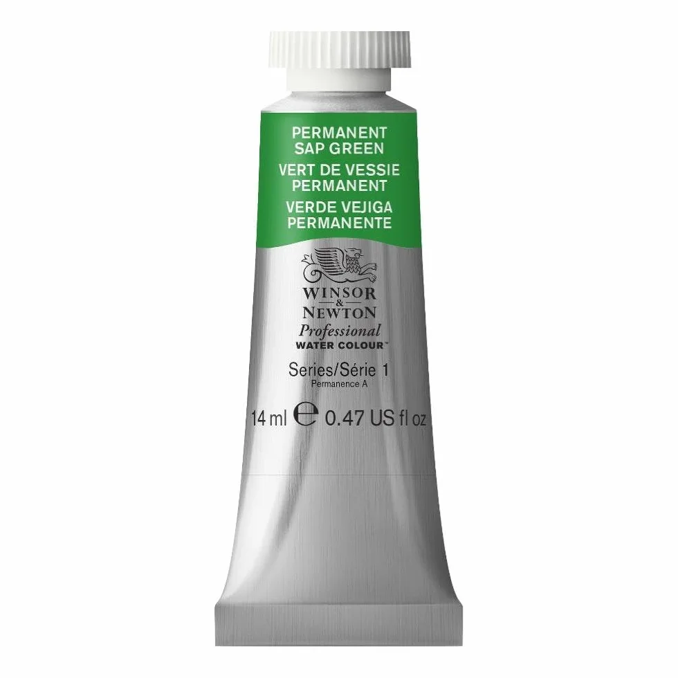 Winsor & Newton Aquarelle Professionnel - Peinture Aquarelle Vert de Vessie Permanent 14 ml Tube