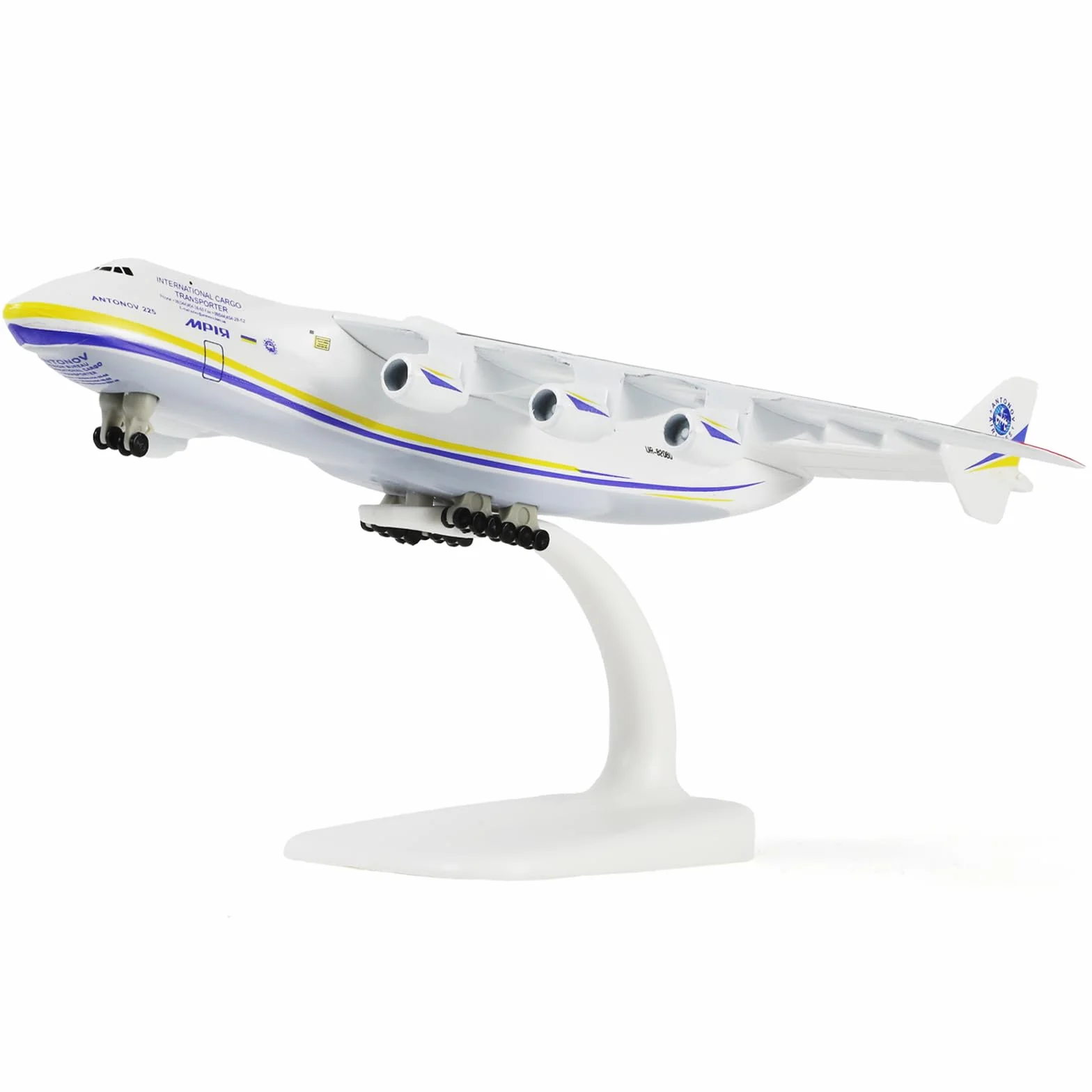 Antonov An 225 Mriya 1:400 Avion Modèle Peint Militaire Ukraine Collection