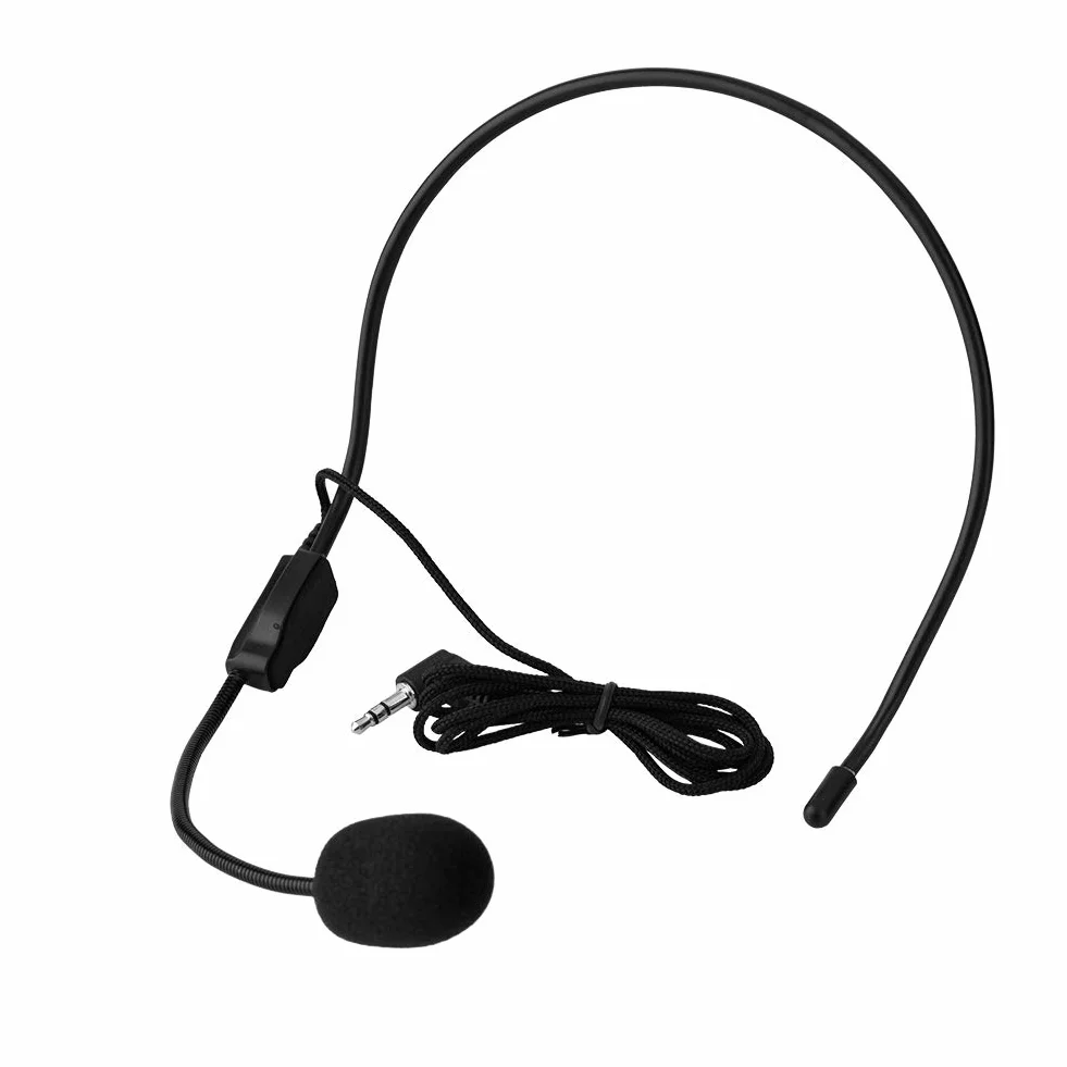 Microphone Monté sur la Tête, Réduction du Bruit, Mini Micros à Condensateur, Portable 3,5 mm