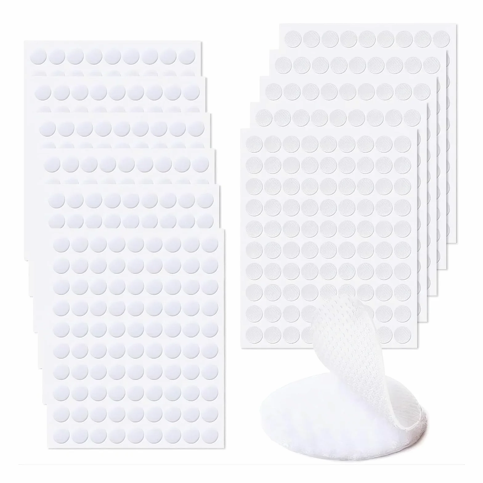 540 Paires de Scratch Autocollant 10mm Version Améliorée Douce & Extra Forte