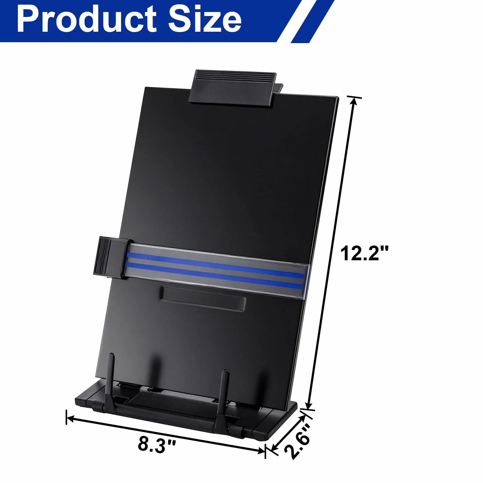 Lawei Lot de 2 Porte-copie chevalet avec guides-lignes pour documents A4 30 x 11 x 23cm