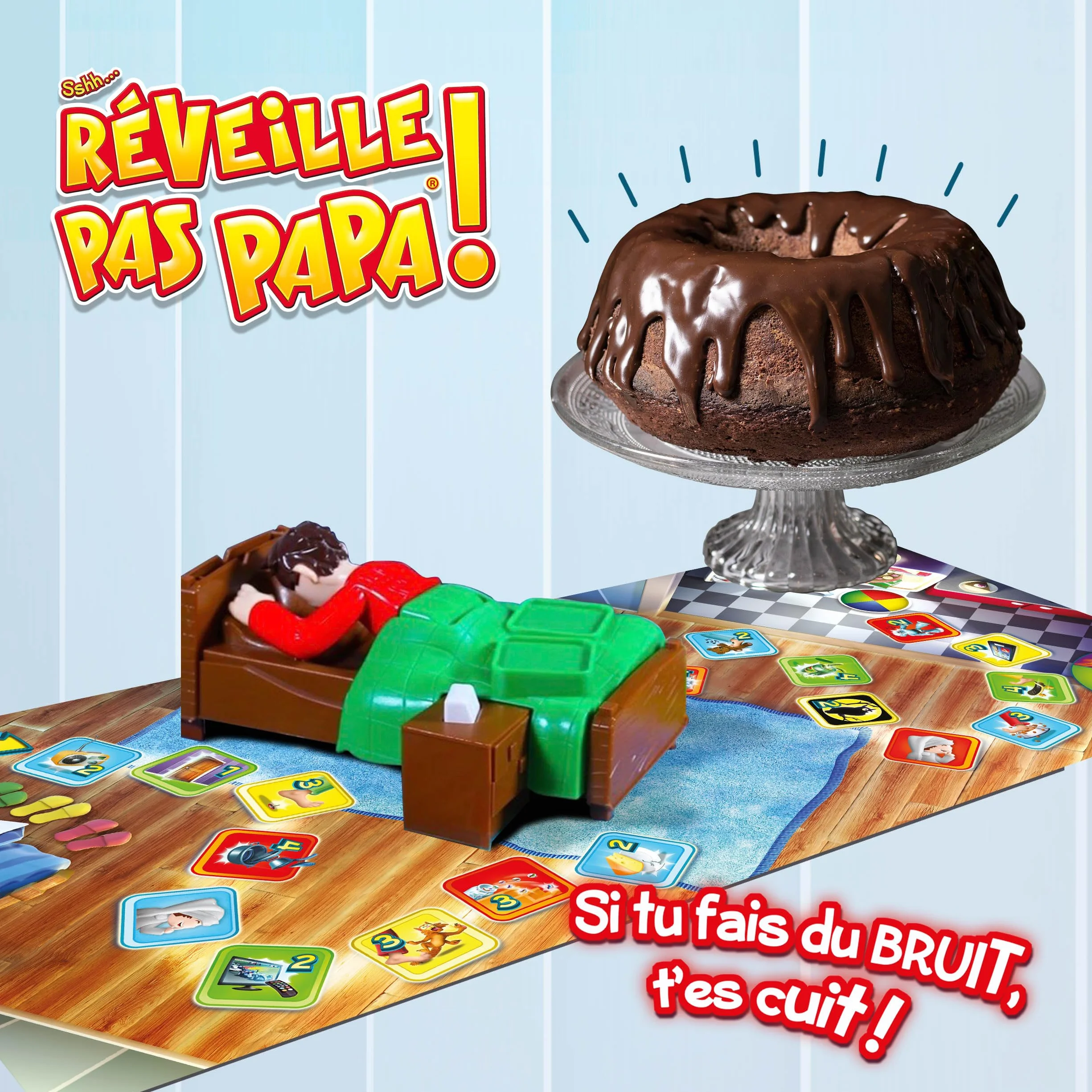 Goliath Réveille Pas Papa - Jeu de Société pour Enfants dès 5 Ans - 2 à 4 Joueurs