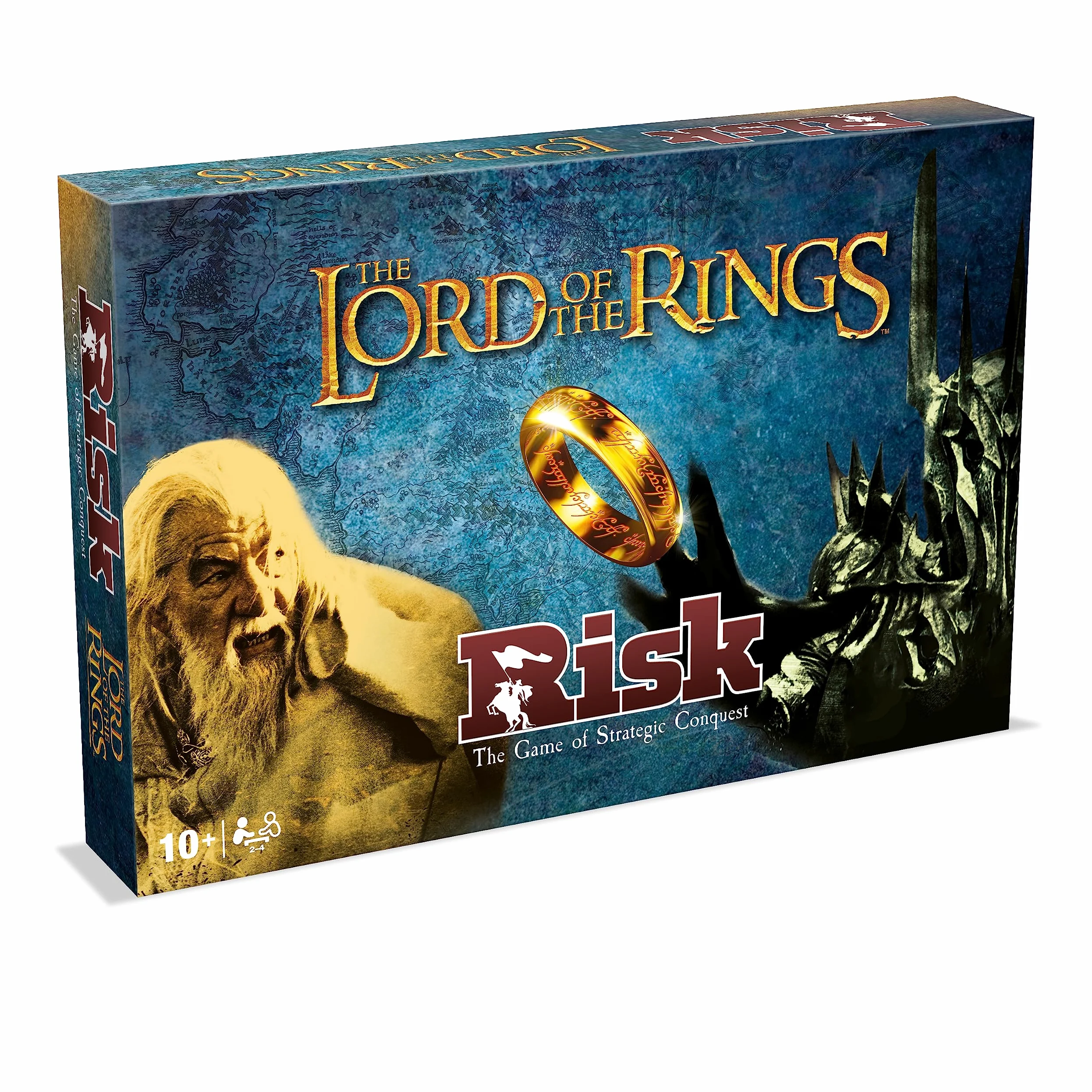 Winning Moves Le Seigneur des Anneaux Risk Jeu de société de stratégie Rejoignez la Bataille de la Terre du Milieu Couvrant Les événements de la Communauté de l'anneau, Les Deux Tours et Le Retour du