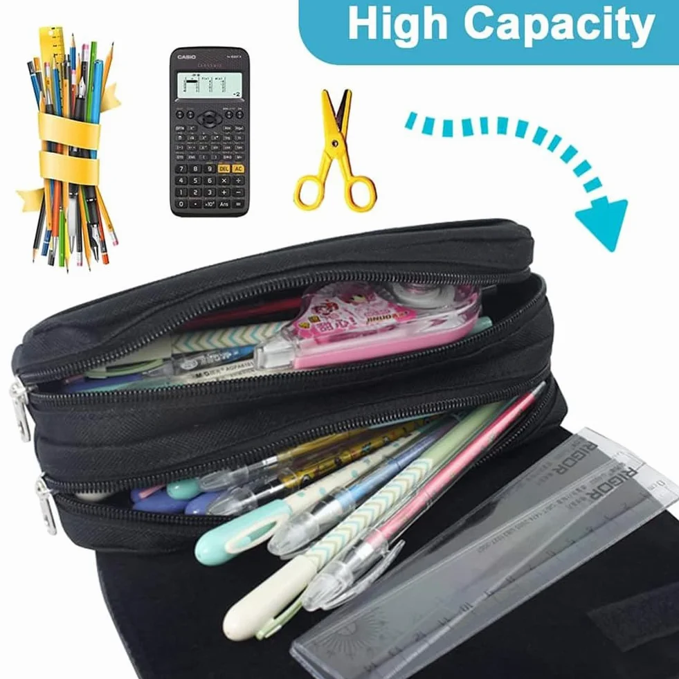 Cars Trousse à Crayons Enfant Cartoon Double Zip Stationery Organizer pour École