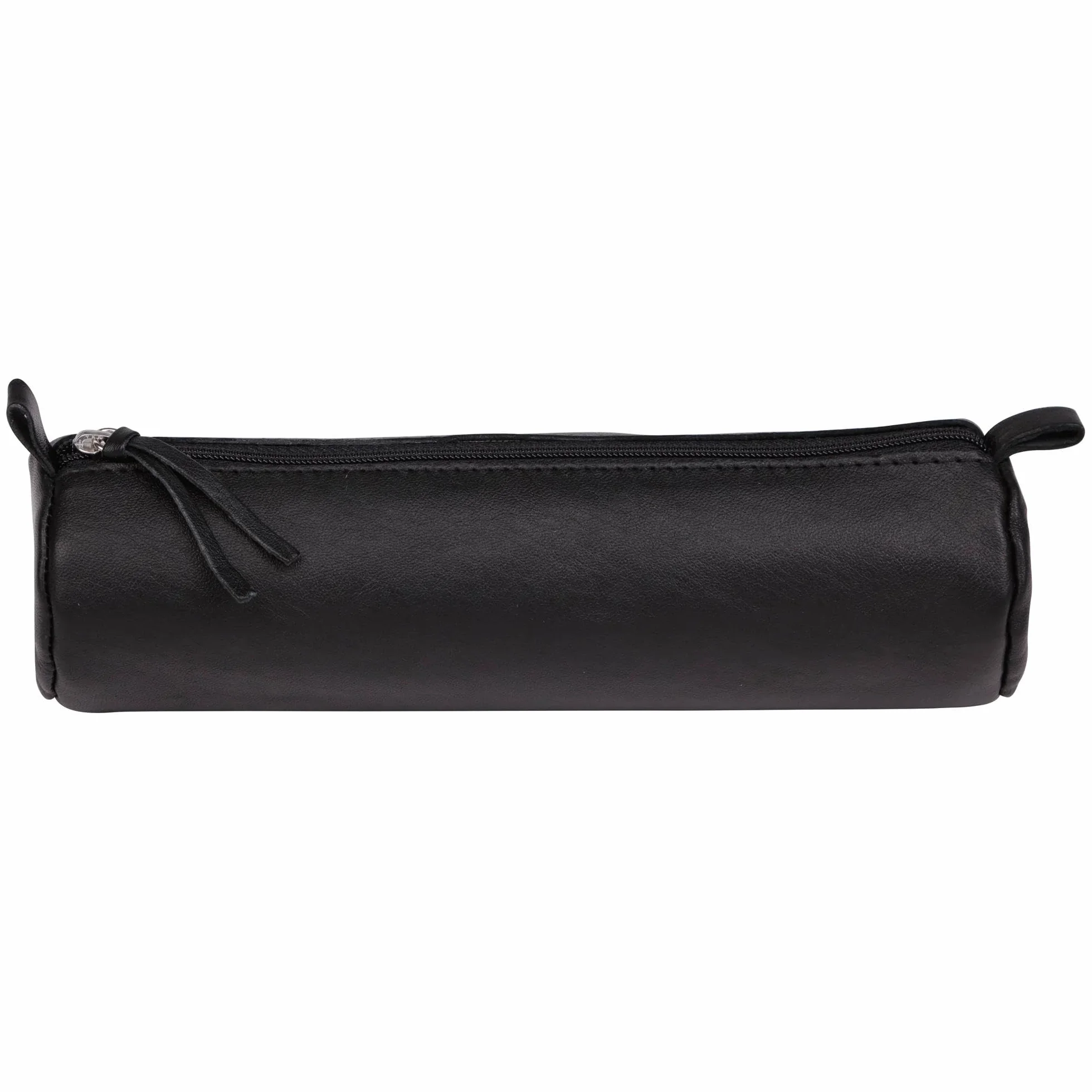 Clairefontaine Trousse Scolaire Ronde Noire Ø5,5x22 cm Cuir d'Agneau