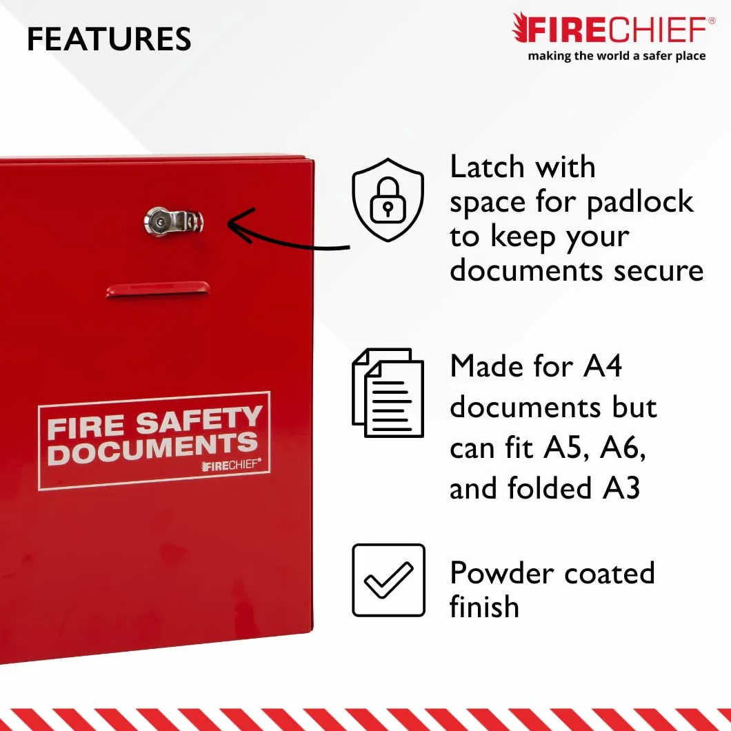Firechief DHS2 Casier porte-documents verrou rouge