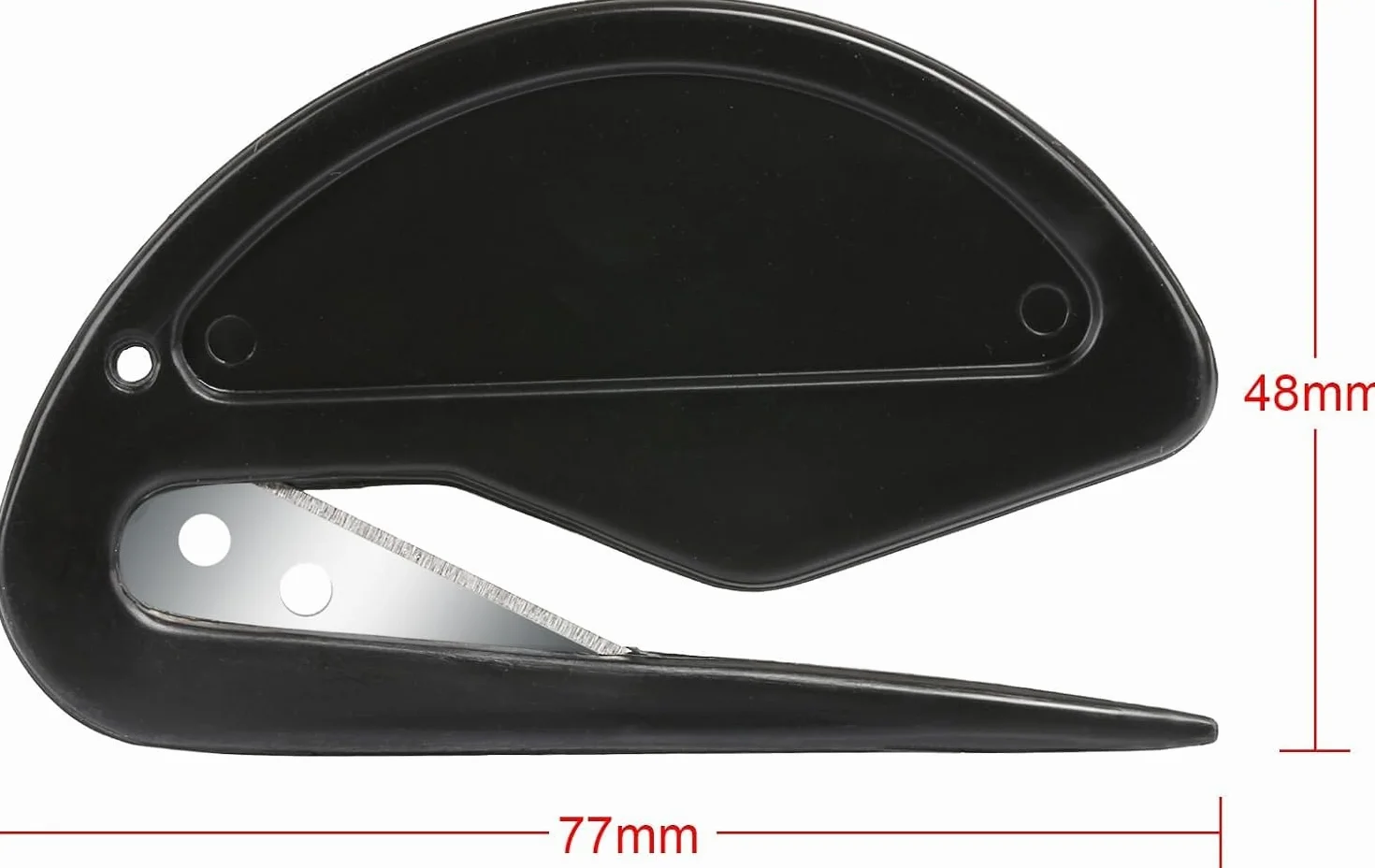 Kesote Ouvre Lettre Métal 4 Pcs Coupe Papier Enveloppe Noir 77 x 48 mm