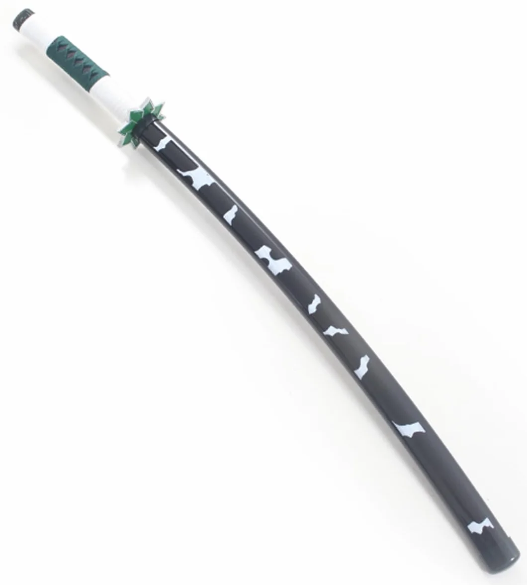 Katana Demon Slayer Sabre Sanemi Shinazugawa Lame en Bois Epee Kimetsu No Yaiba Cosplay