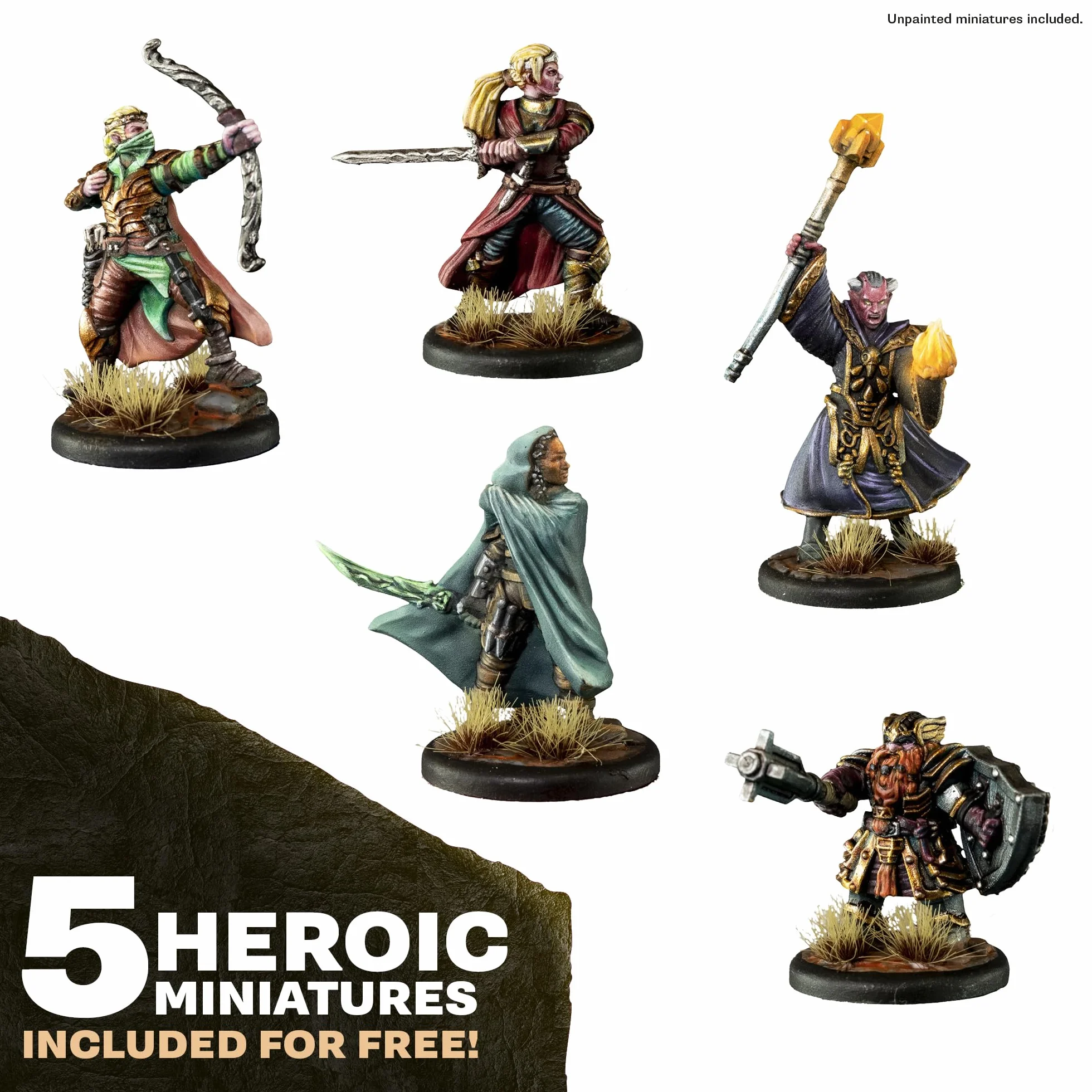 The Army Painter GameMaster: Adventure Starter Role 15x18ml Warpaints Fanatic Peintures Acryliques avec Primer et Pinceau