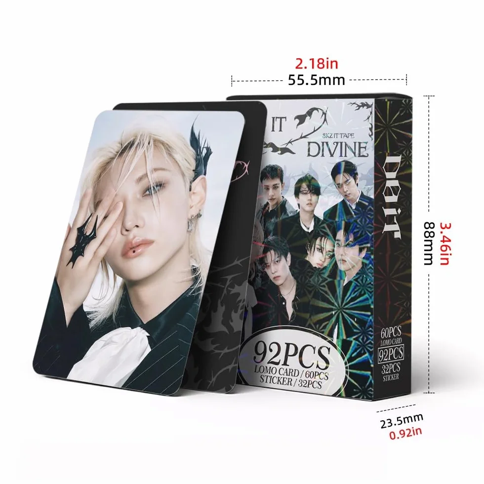 Stray Kids Photocards 60 Cartes SKZ Lomo 32 Autocollants