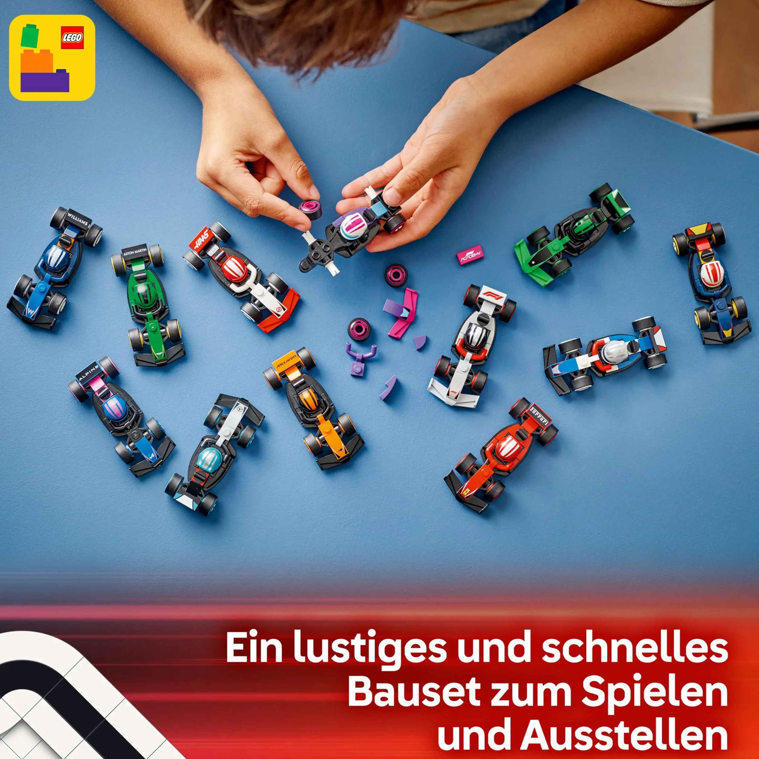 Lego F1 Voiture de course série 71049, 12 voitures de Formule 1, kit complet de figurines