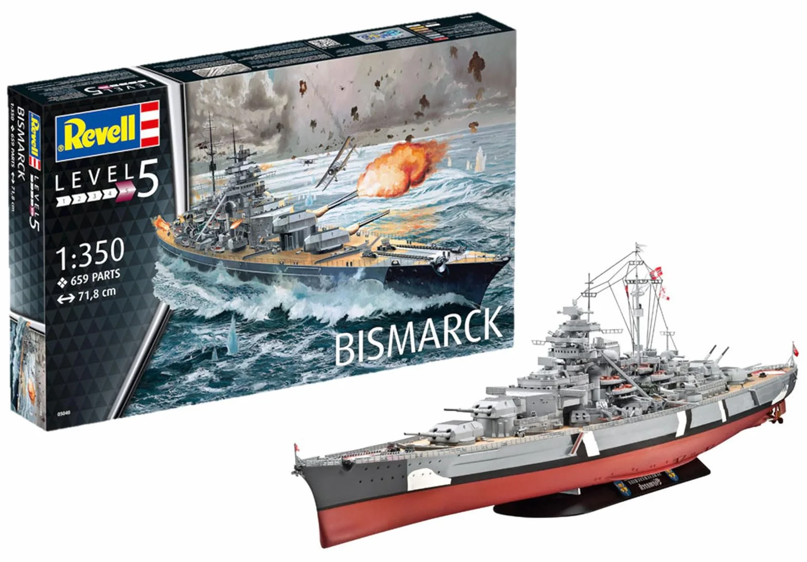 Revell Maquette Cuirassé Bismarck 1:350 12-99 Ans