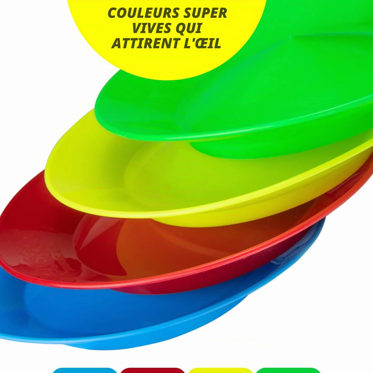 Juggle Dream Kit 4 Assiettes Chinoises 4 Bâtons Divisibles - Plat de Jonglage Chinois
