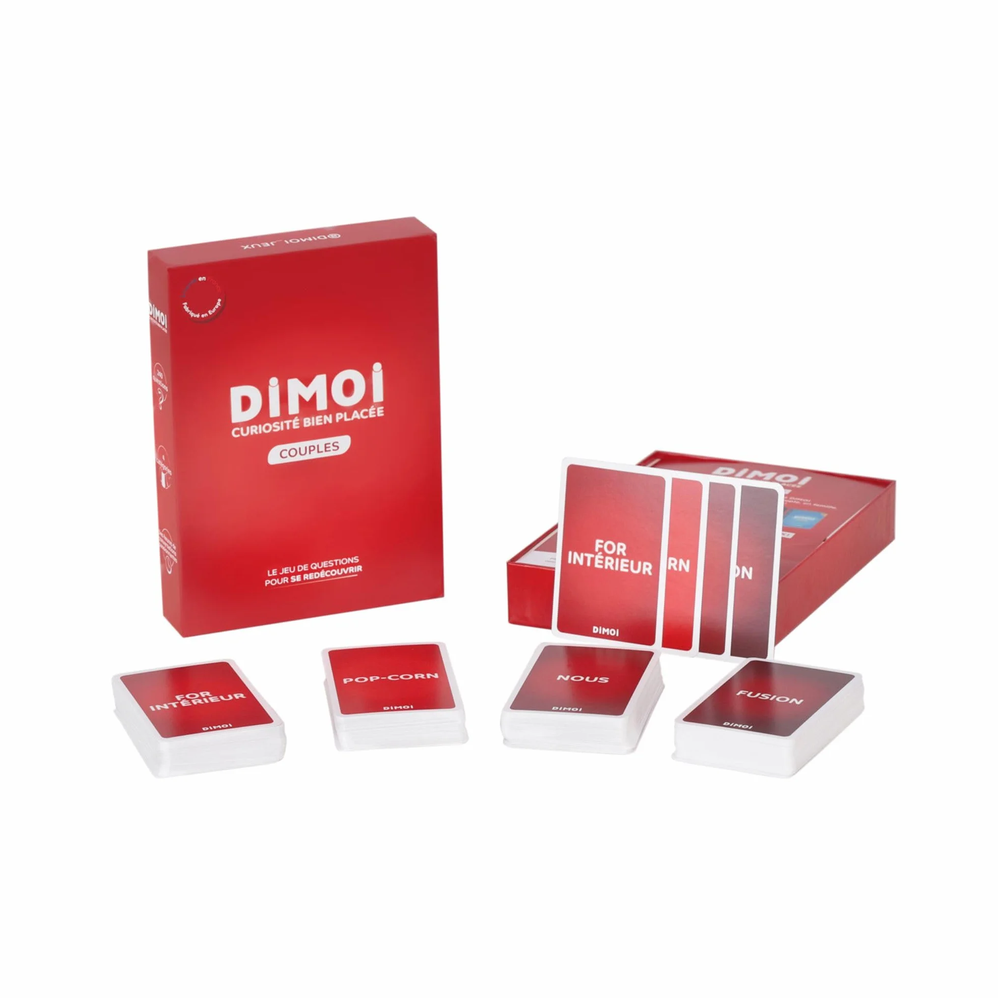 Dimoi Jeu de Couple 240 Cartes pour Conversations Amoureuses - Cadeau Femme Homme