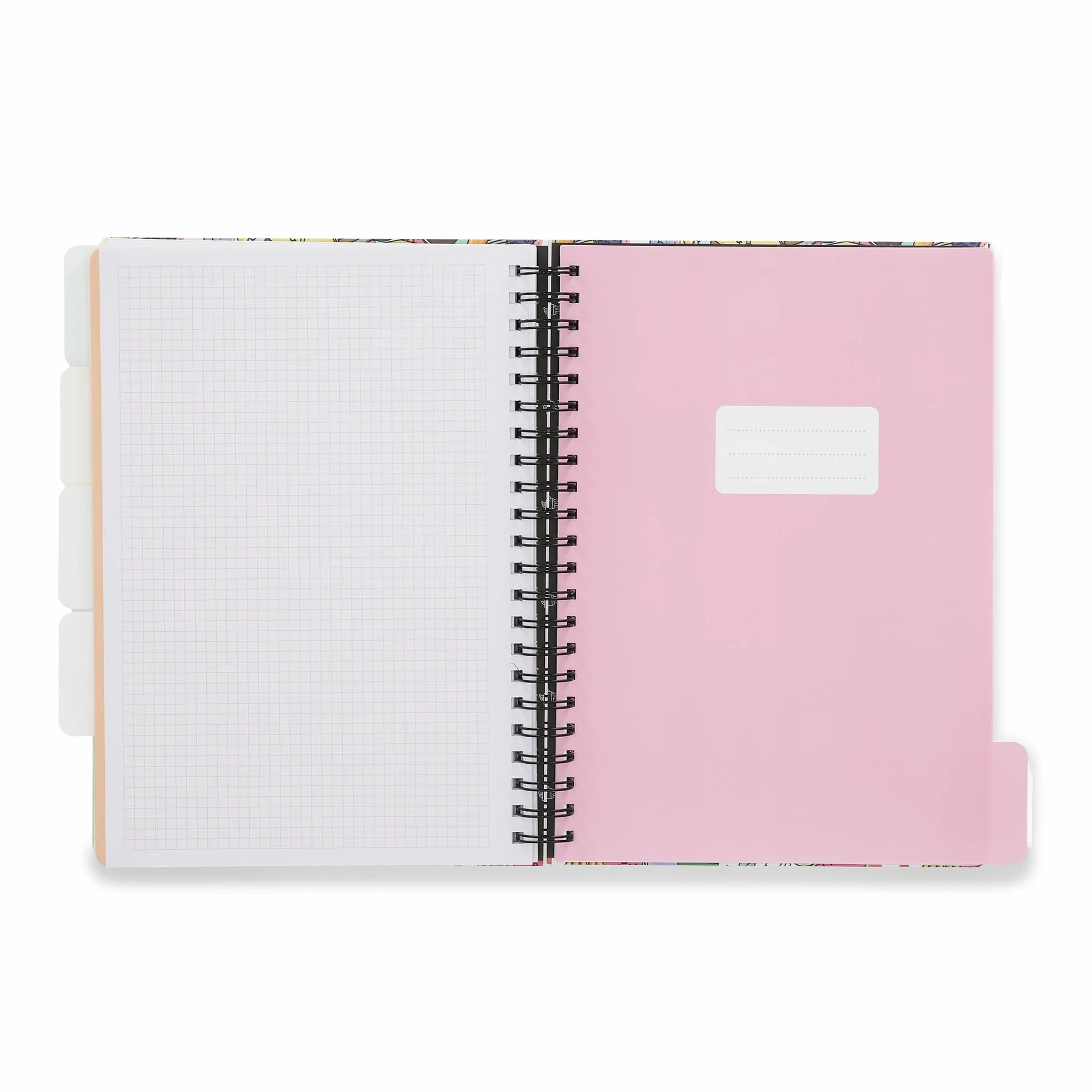 Mr. Wonderful Cahier A5 avec intercalaires Couverture rigide Reliure spirale 160 pages carrées