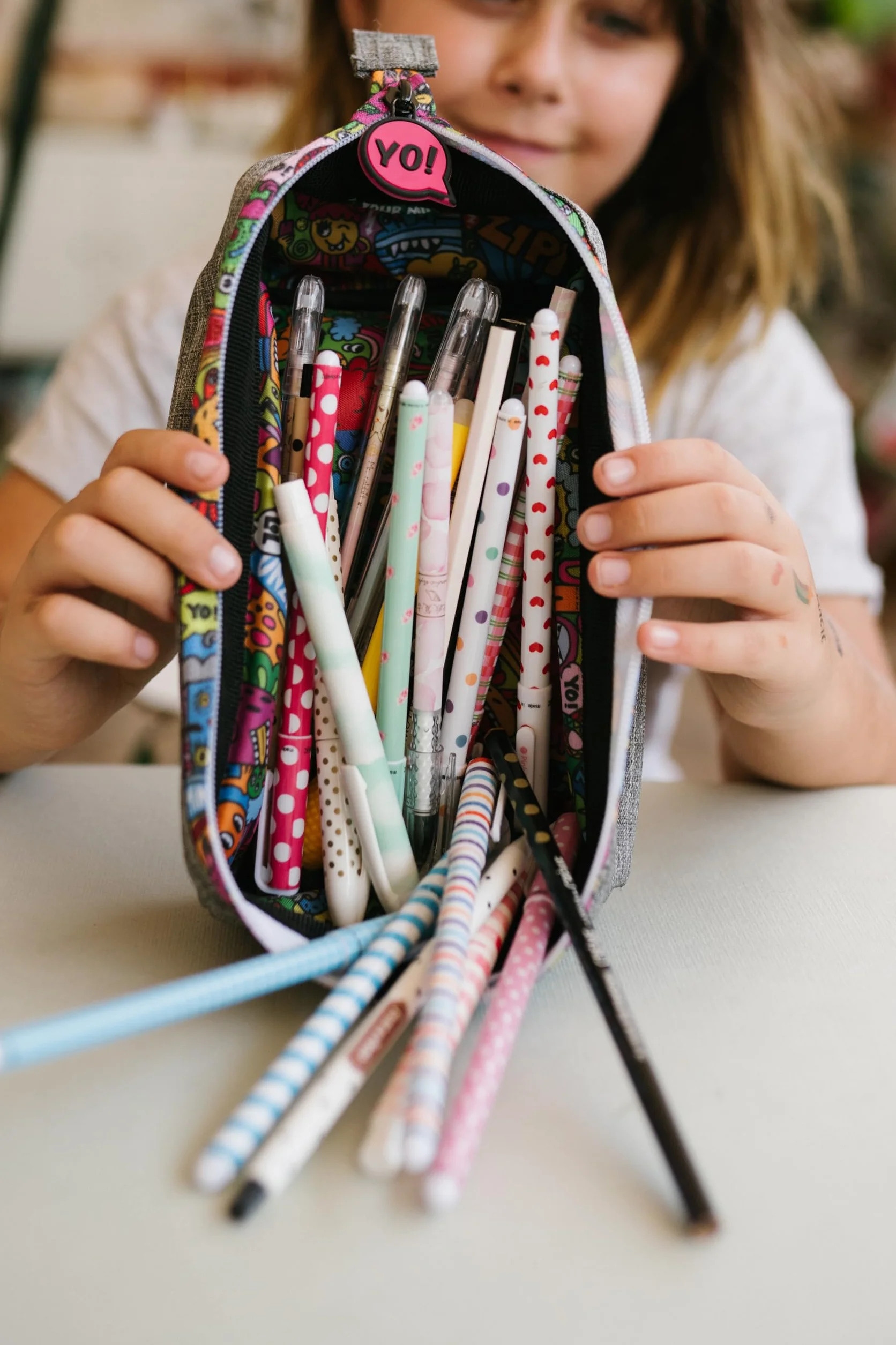 ZIPIT Lenny Trousse à crayons grande capacité pour école et bureau