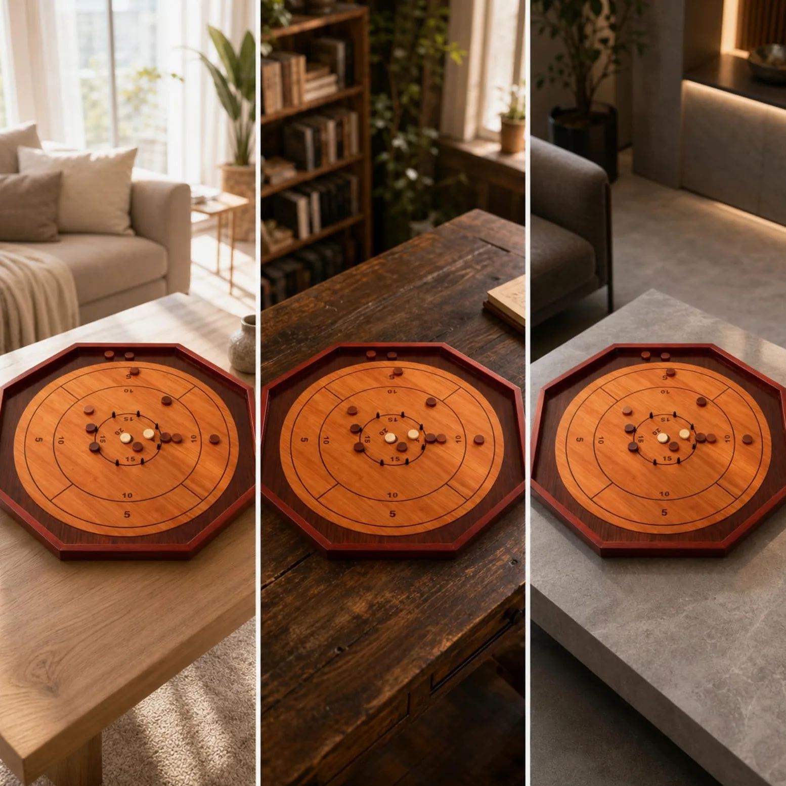 Table Puckboard | Traditionnel, Jeu puckboard, Officiel, pour Soirées Jeux