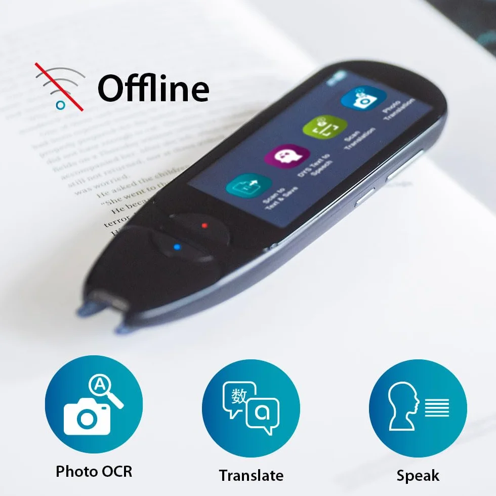 IRISPen Air 8 Stylo Traducteur et Scanner Noir 48 Langues Offline avec Lecture Audio Readiris PDF
