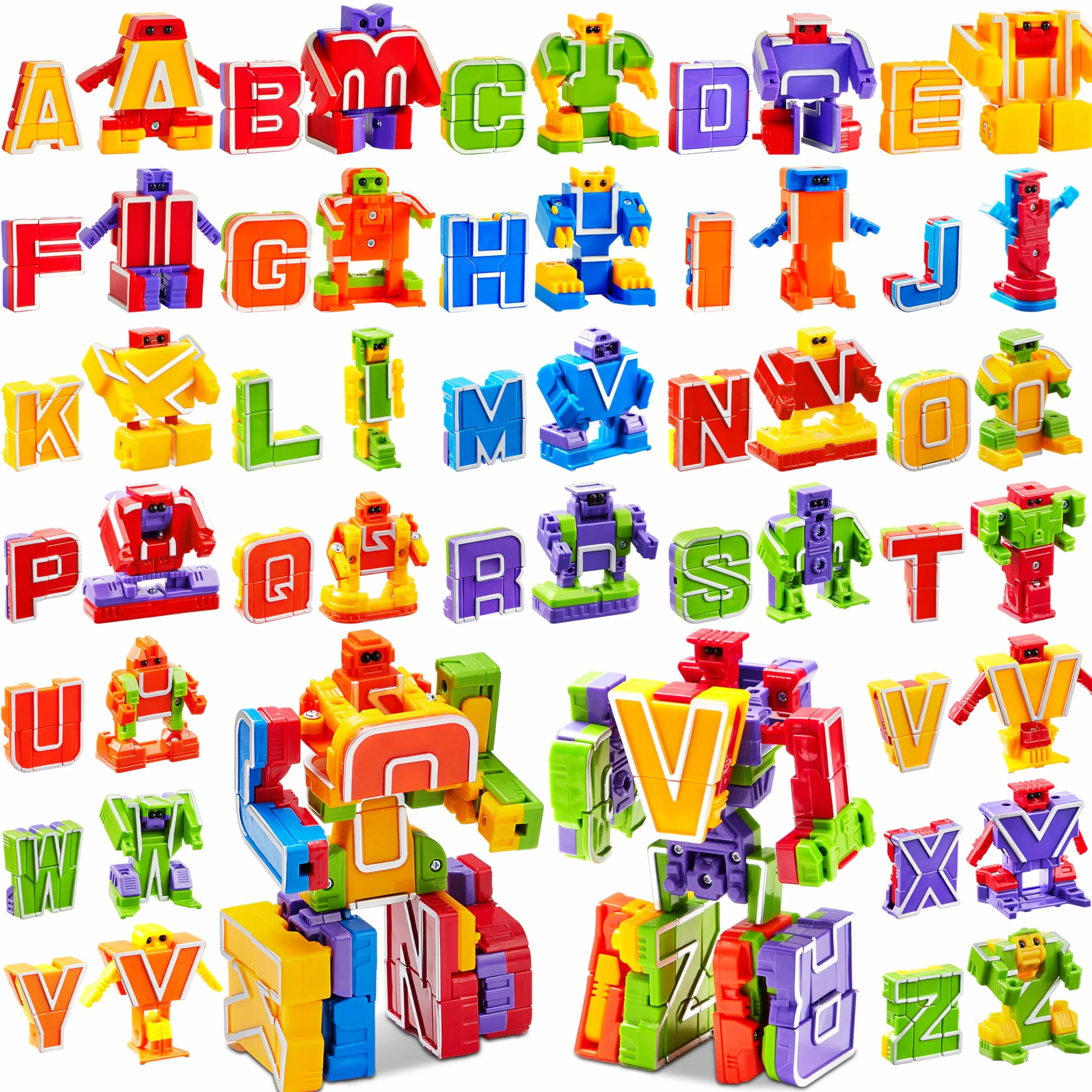 JOYIN Alphabet Robot Action Figure Jouets ABC Apprentissage Éducatif pour Enfants