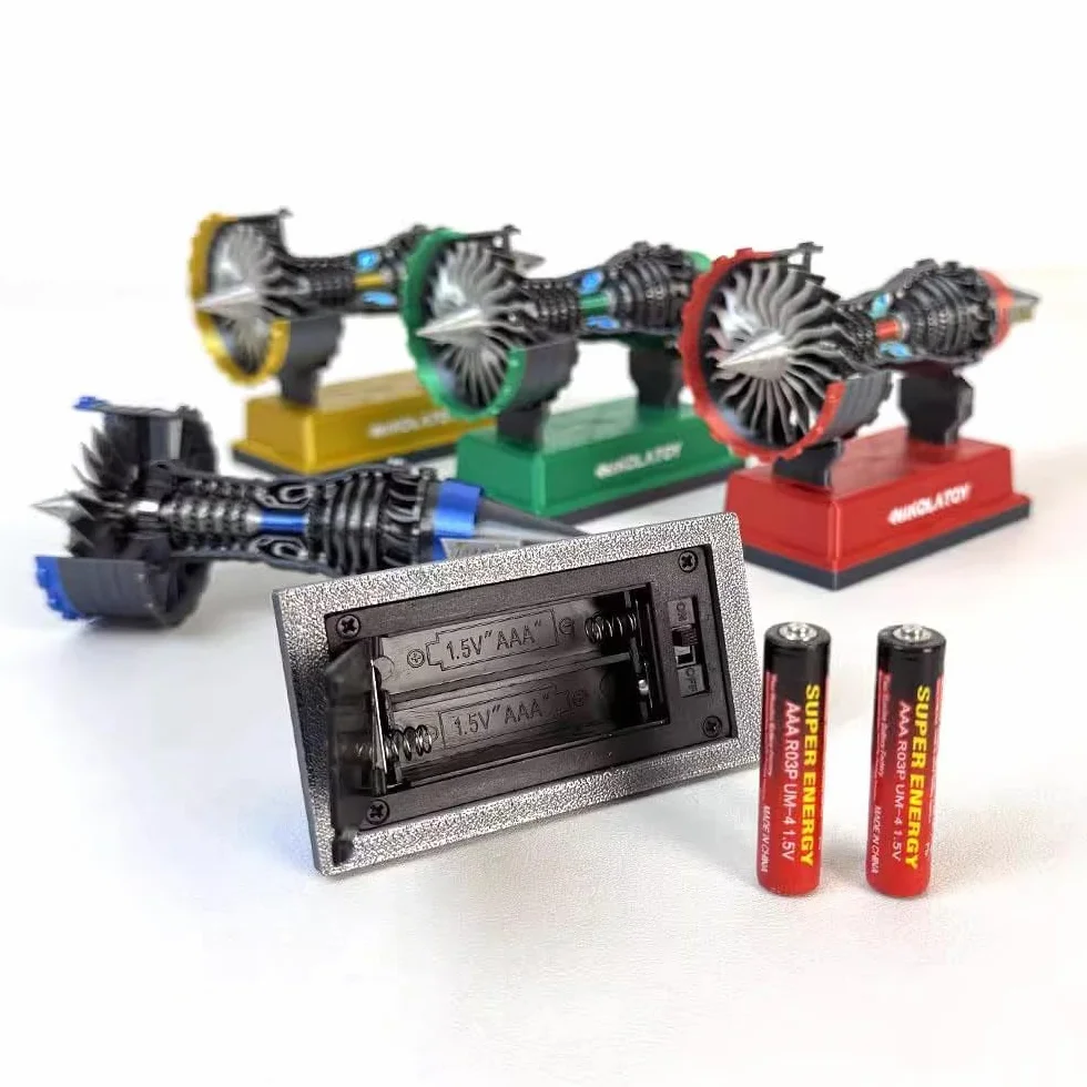 TR900 Super Turbofan Engine Model Kit 12 cm jouet moteur électrique avec piles AAA compatible rouge bleu vert jaune