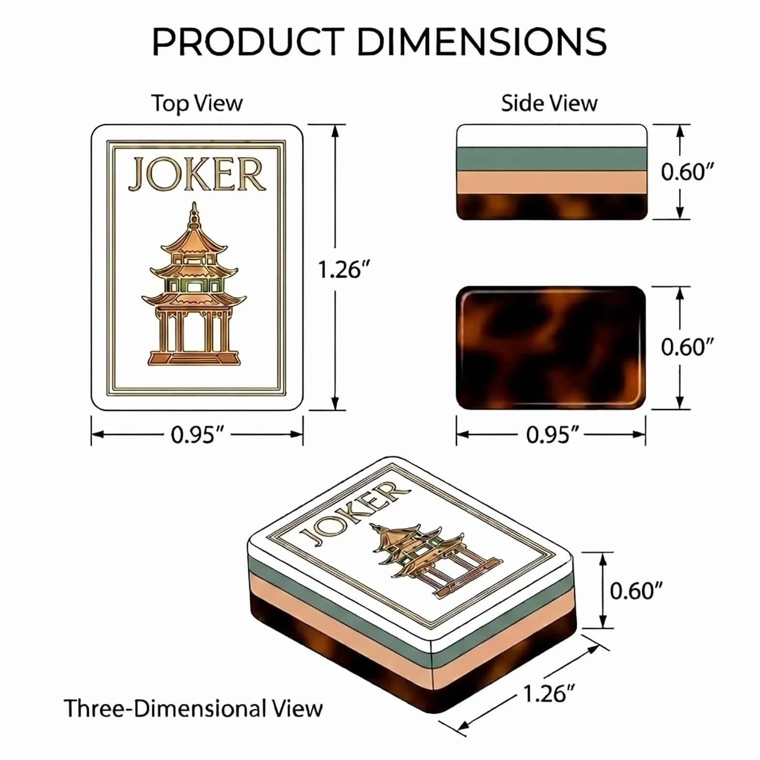 Set Tuiles Mahjong Premium 4 Couches 160 Pièces Acrylique Américain | Avec Tuiles Vierges et Dés Gravure Claire pour Soirées Famille et Événements(Deep Teal)