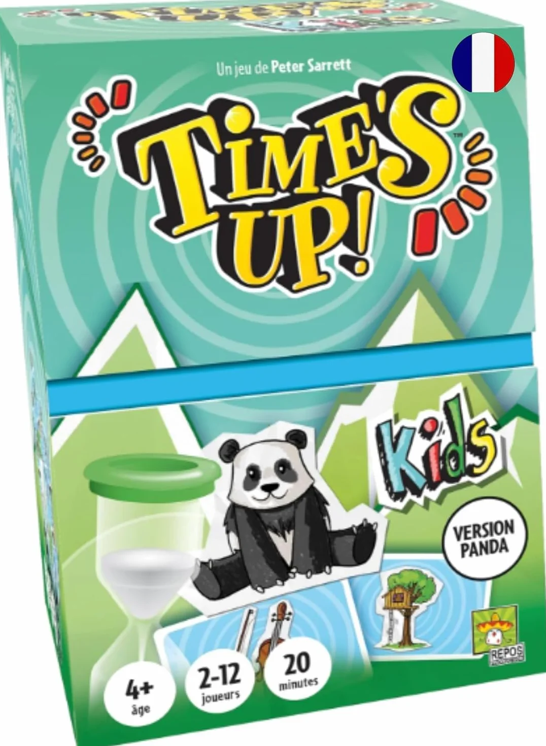 Asmodee Time's UP! Kids Version Panda Jeu de Société Enfants dès 4 Ans Jeu d'Ambiance Famille Rapidité Cartes Dessins 2-12 Joueurs 20 Min