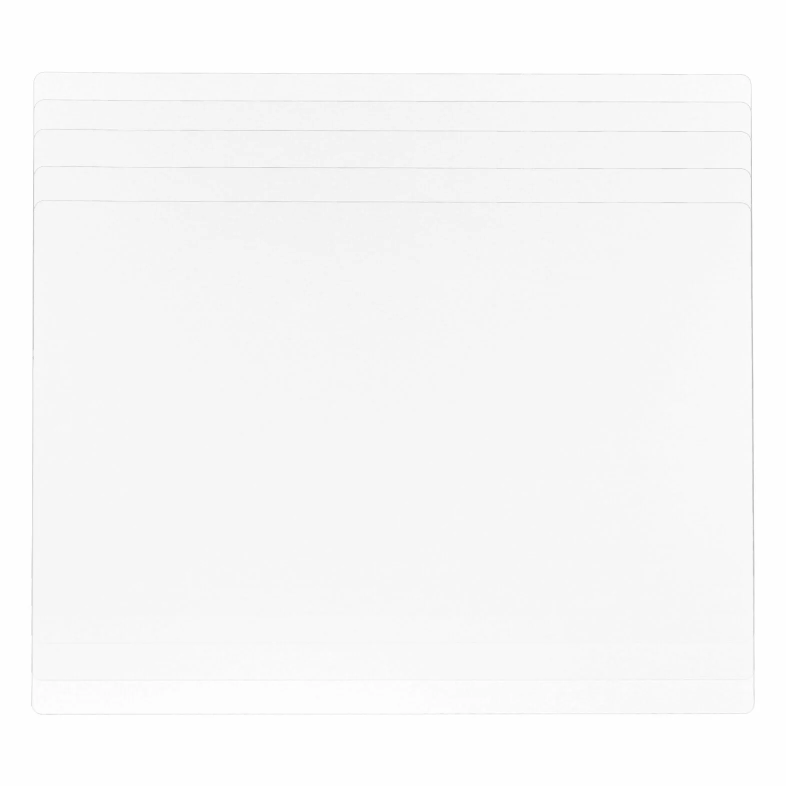 Bloc-Notes A3 Transparent PP Lot de 5 Feuilles Planchette Antidérapante Bureau École