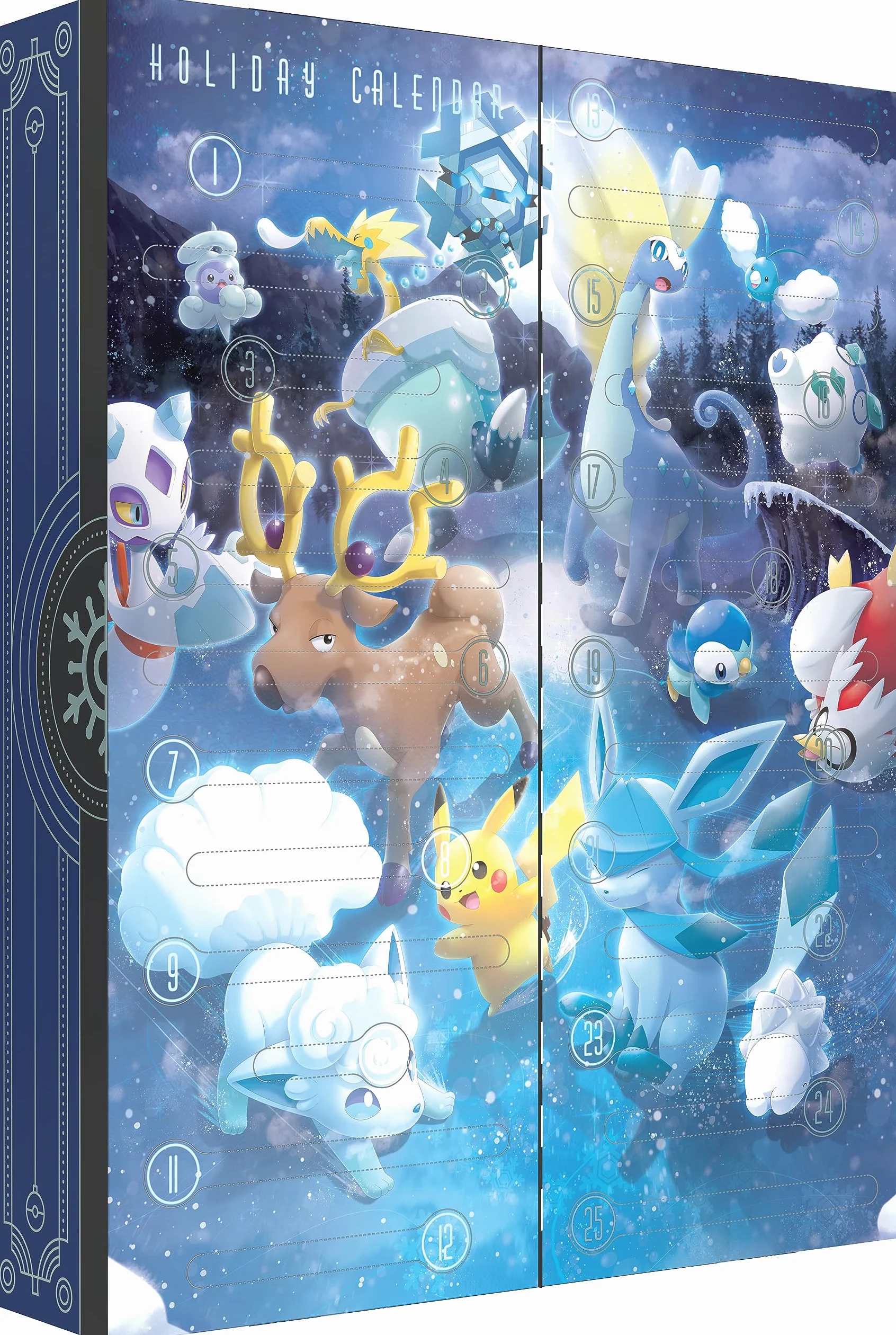 Pokémon TCG : Calendrier des fêtes (8 Cartes en Aluminium, 5 boosters et Plus)